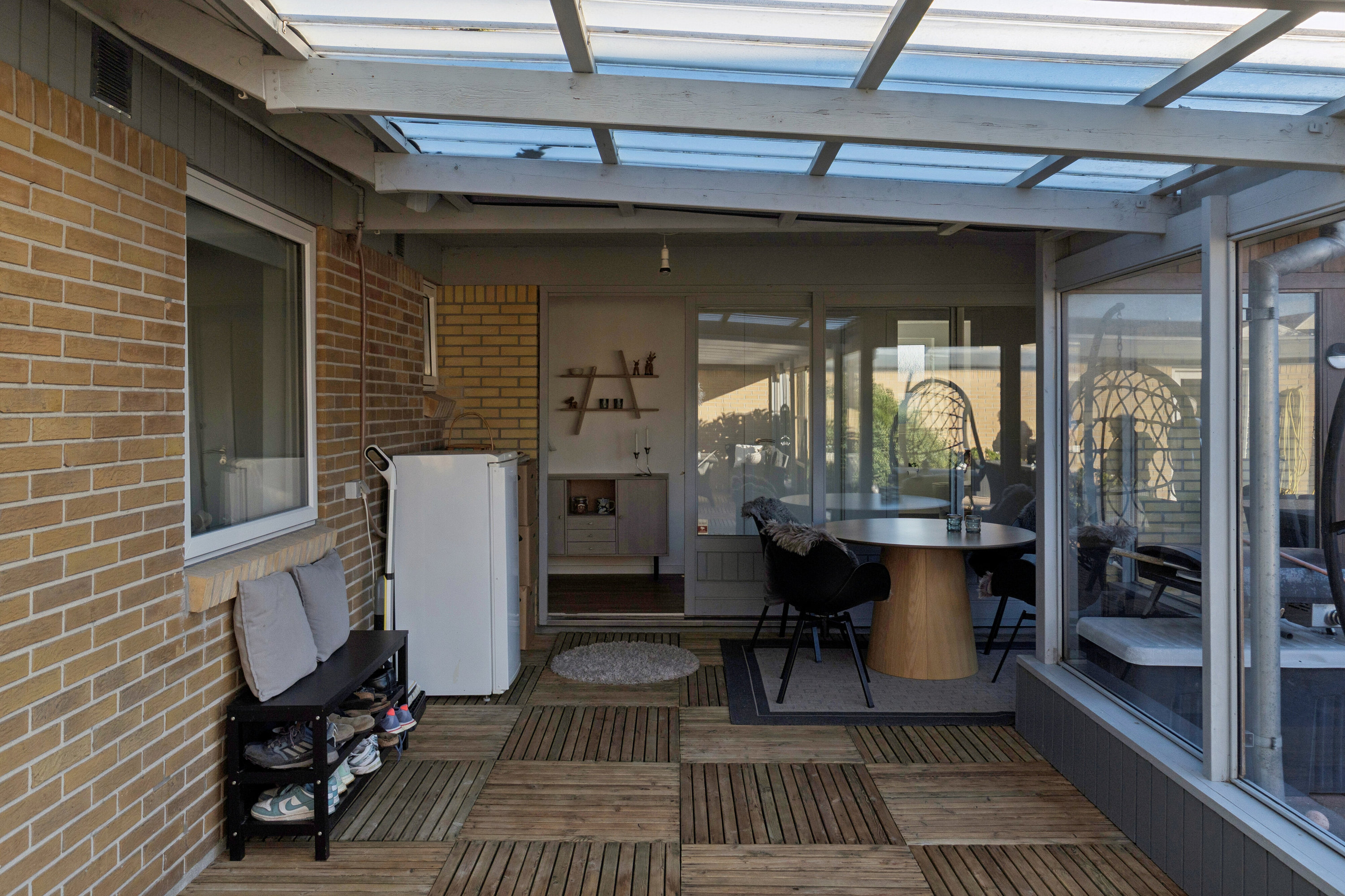 Fremhævet overdækket terrasse billede i fuldskærmstilstand. Billede af Grandalsvej 55, Tilsted, 7700 Thisted