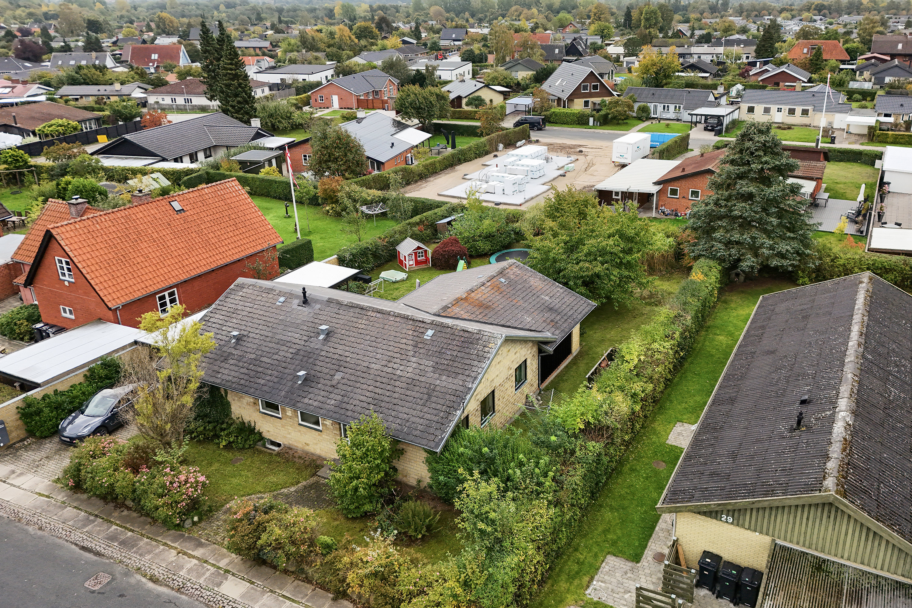 Fremhævet luftfoto billede i fuldskærmstilstand. Billede af Bakkehøj 27, 2740 Skovlunde