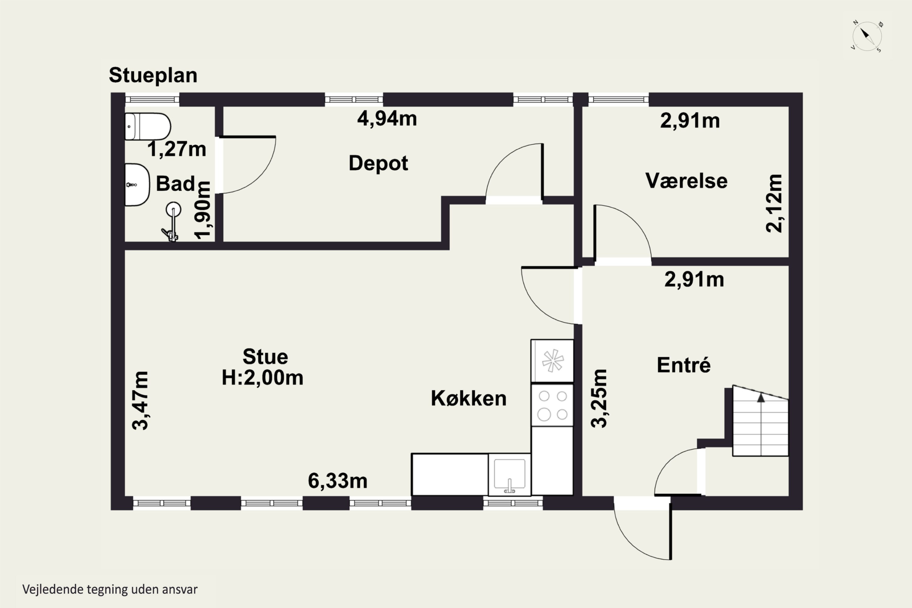Plantegninger billede af Kærstrædet 7, Vejleby, 4050 Skibby