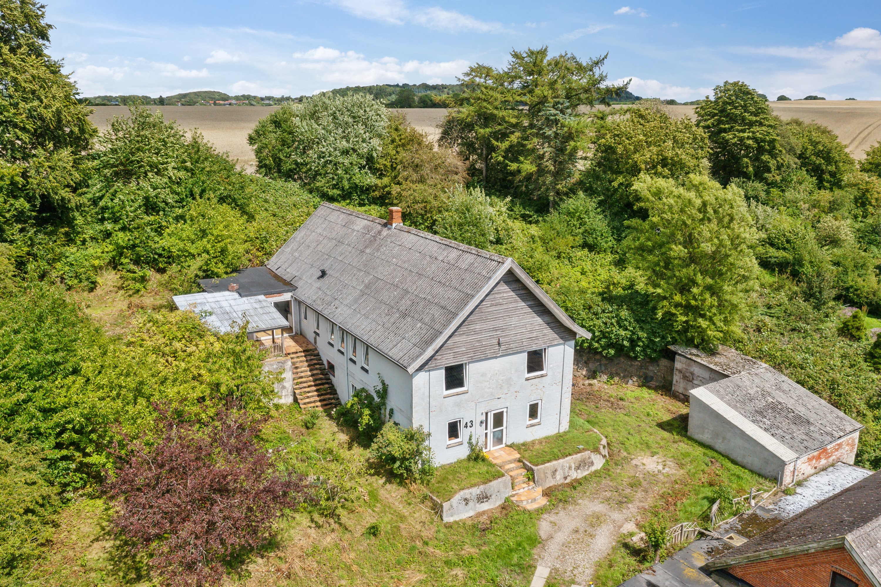 Fremhævet luftfoto billede i fuldskærmstilstand. Billede af Bredgade 43, Bred, 5492 Vissenbjerg