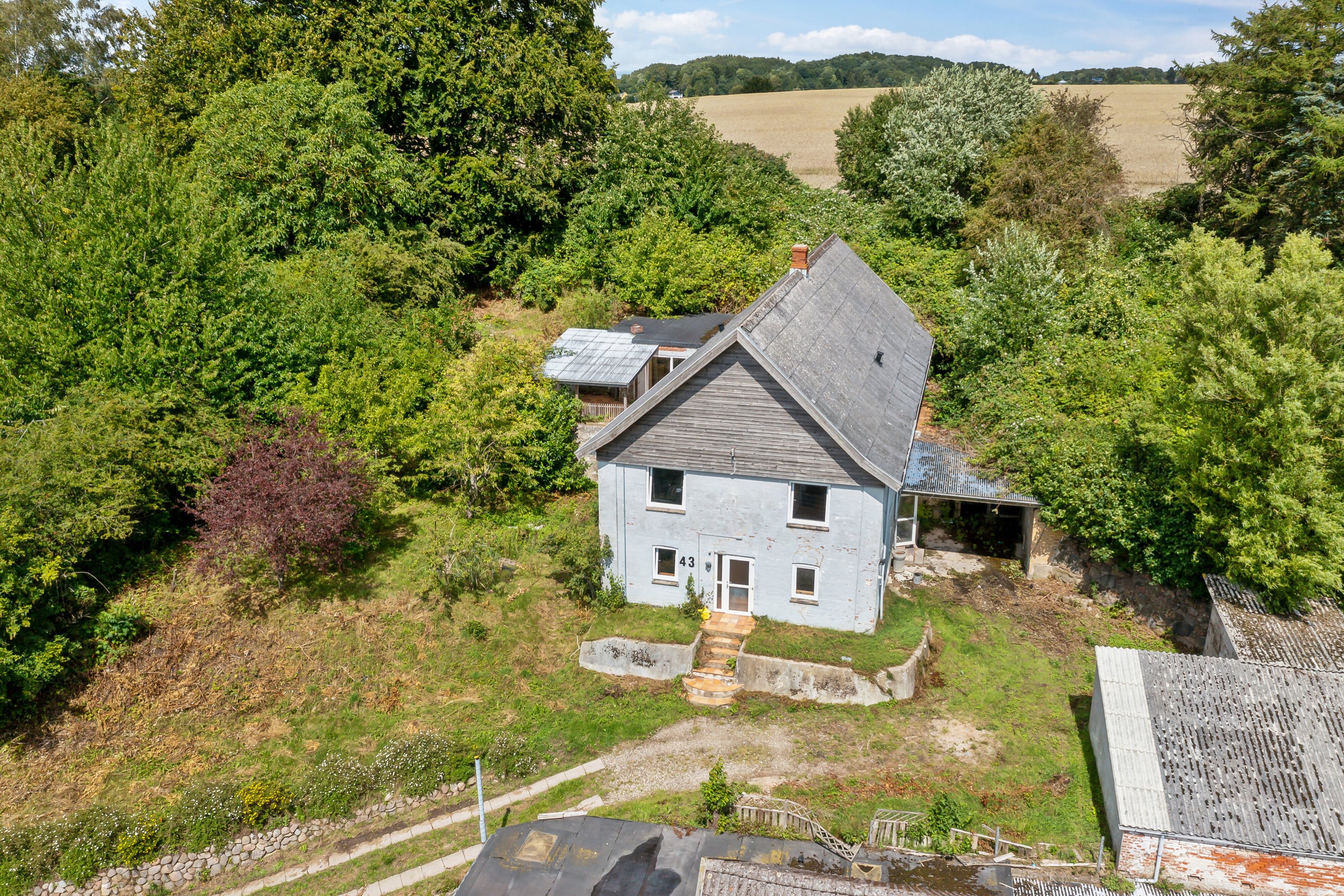 Fremhævet luftfoto billede i fuldskærmstilstand. Billede af Bredgade 43, Bred, 5492 Vissenbjerg