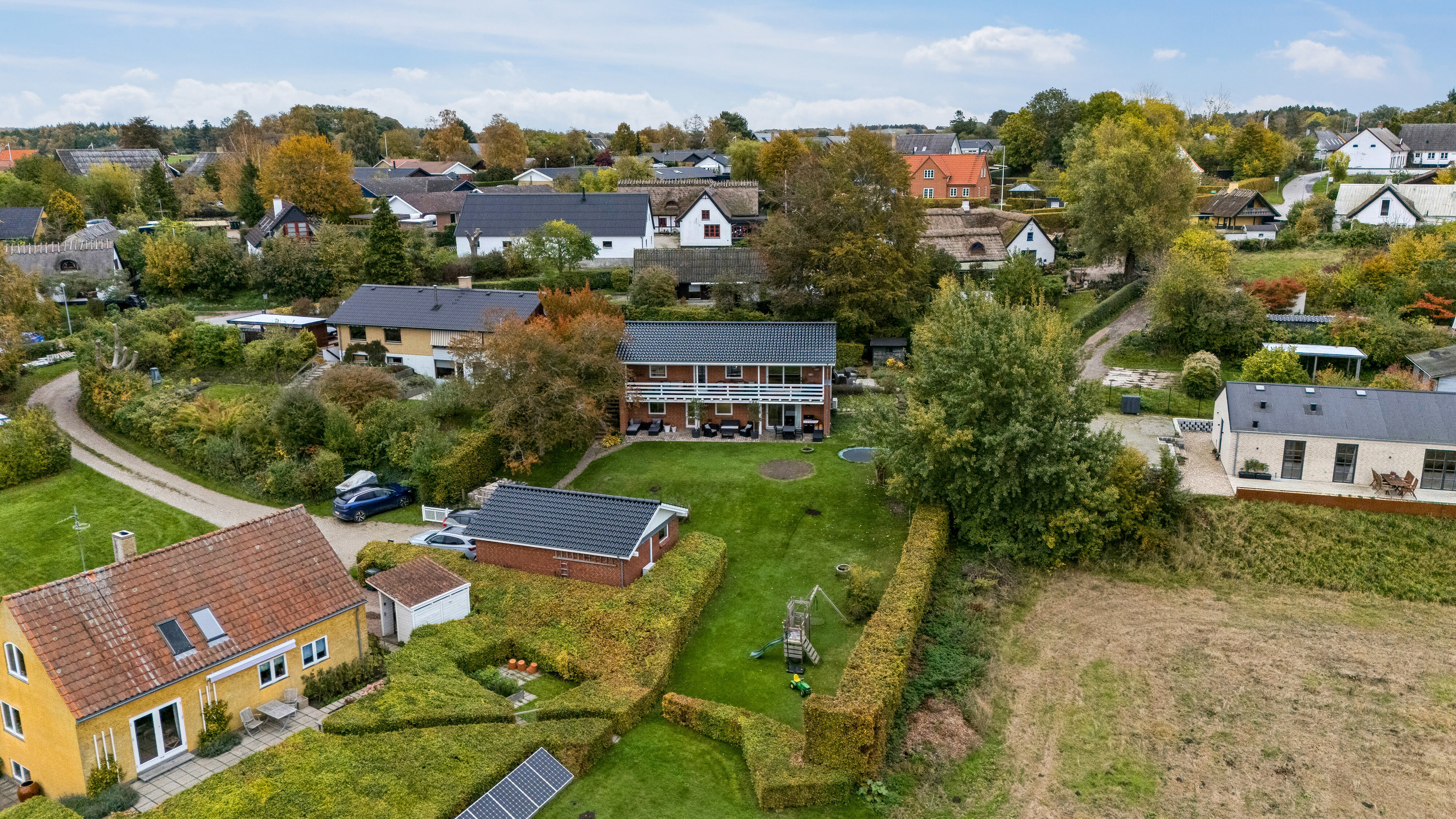 Fremhævet luftfoto billede i fuldskærmstilstand. Billede af Englerup Gade 27A, Englerup, 4060 Kirke Såby