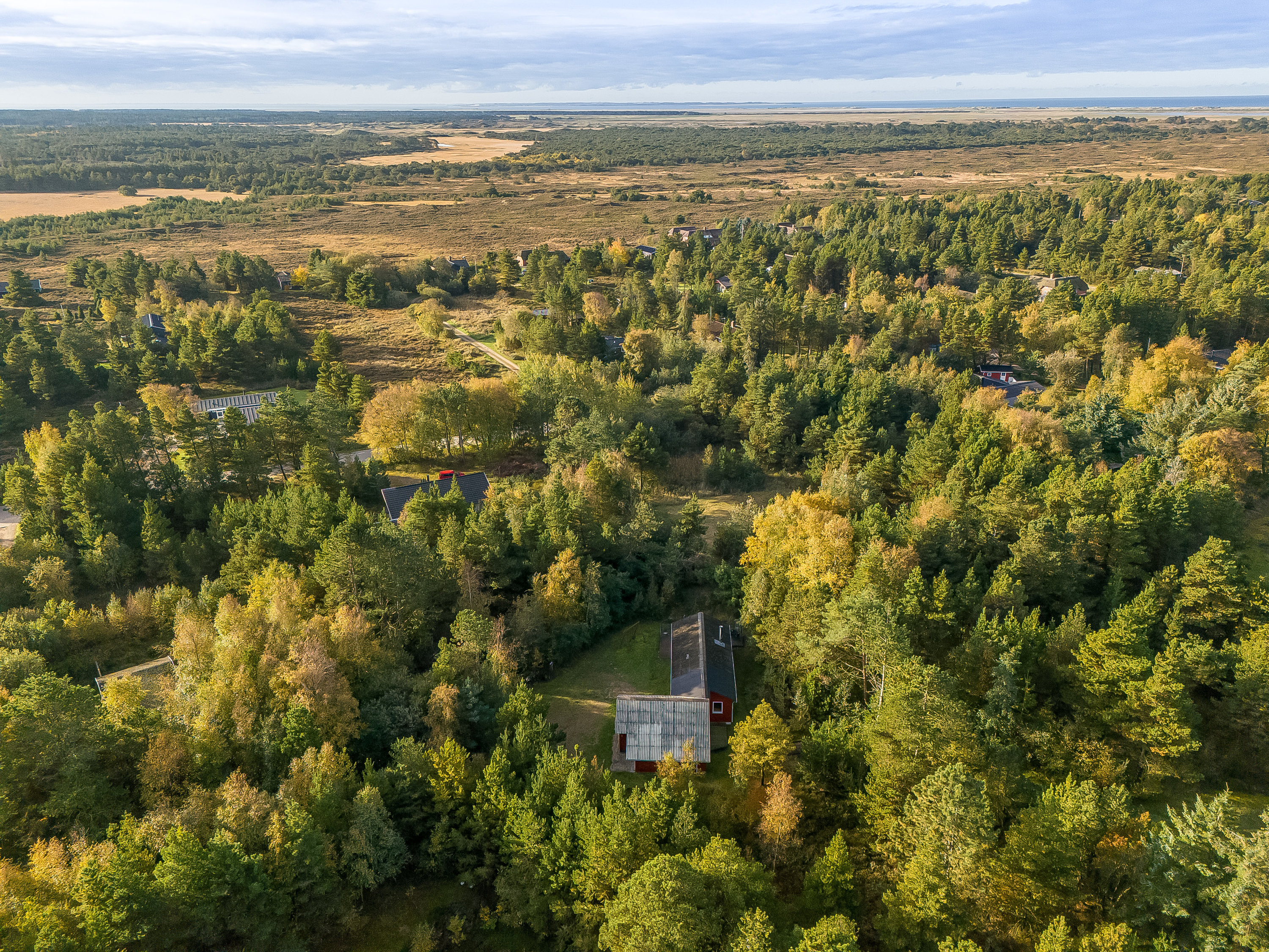 Fremhævet luftfoto billede i fuldskærmstilstand. Billede af Godthåbsvej 18, Kongsmark, 6792 Rømø