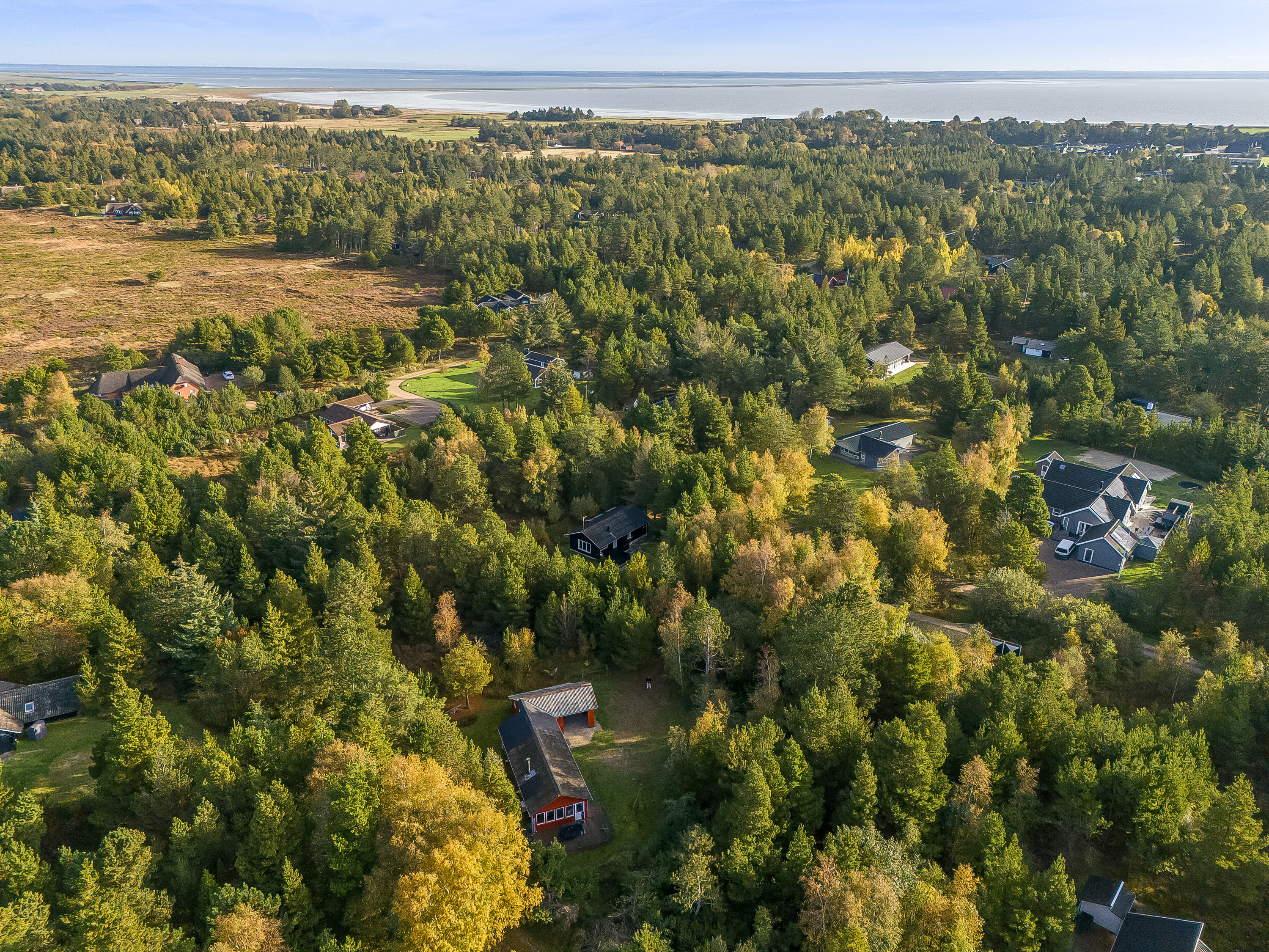 Fremhævet luftfoto billede i fuldskærmstilstand. Billede af Godthåbsvej 18, Kongsmark, 6792 Rømø