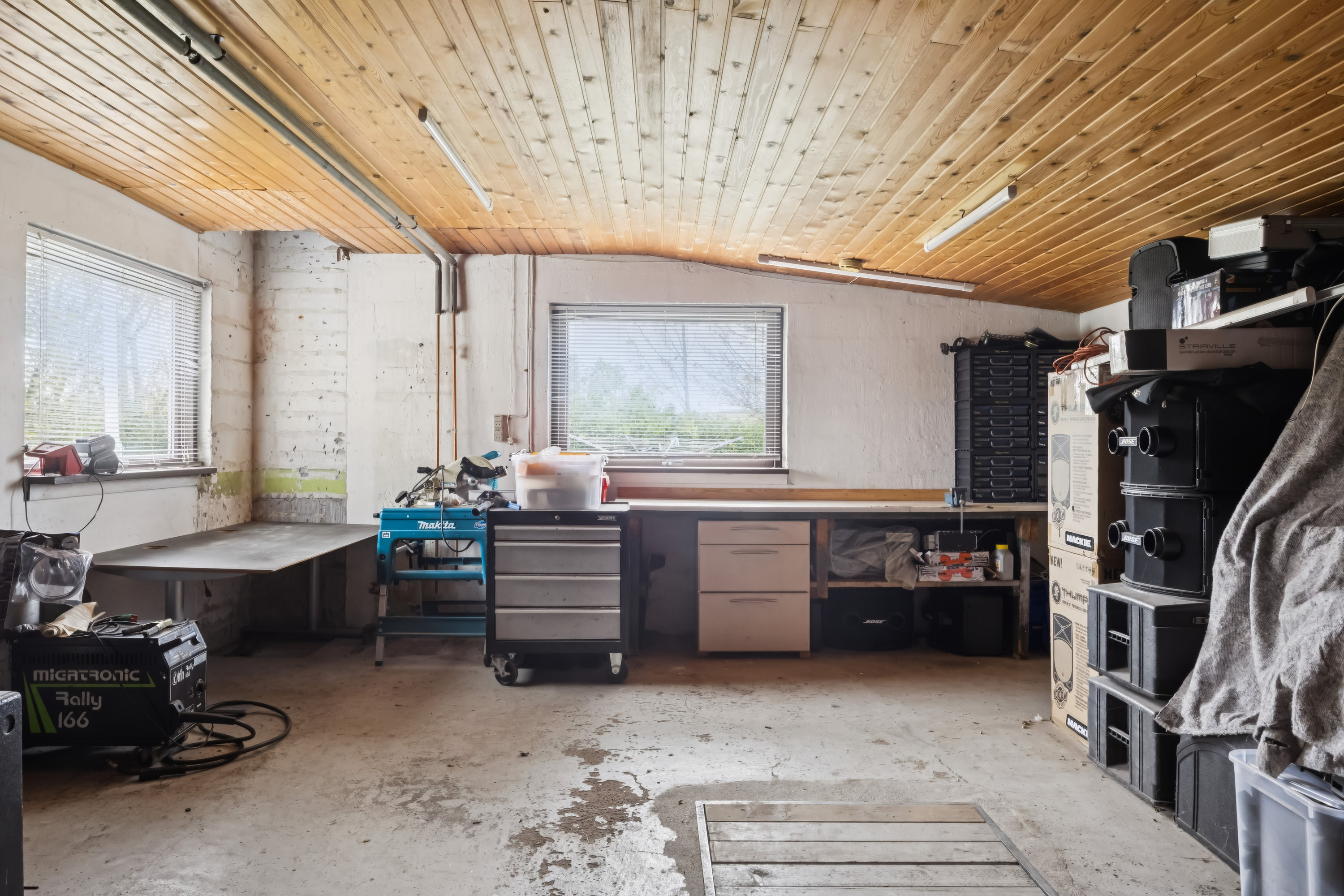 Fremhævet garage billede i fuldskærmstilstand. Billede af Bakkekammen 6, 4460 Snertinge