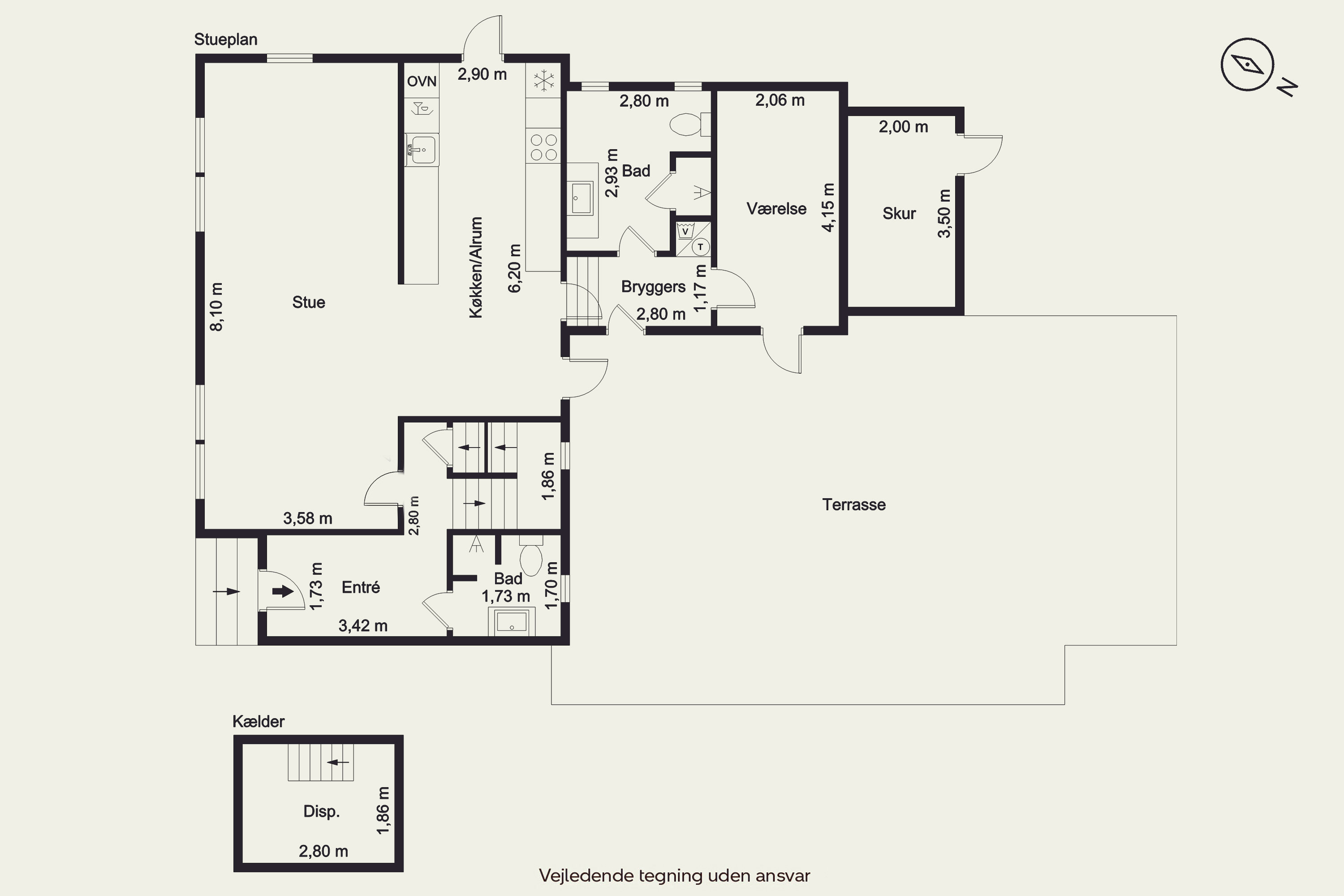 Plantegninger billede af Bredgade 6, 9440 Aabybro
