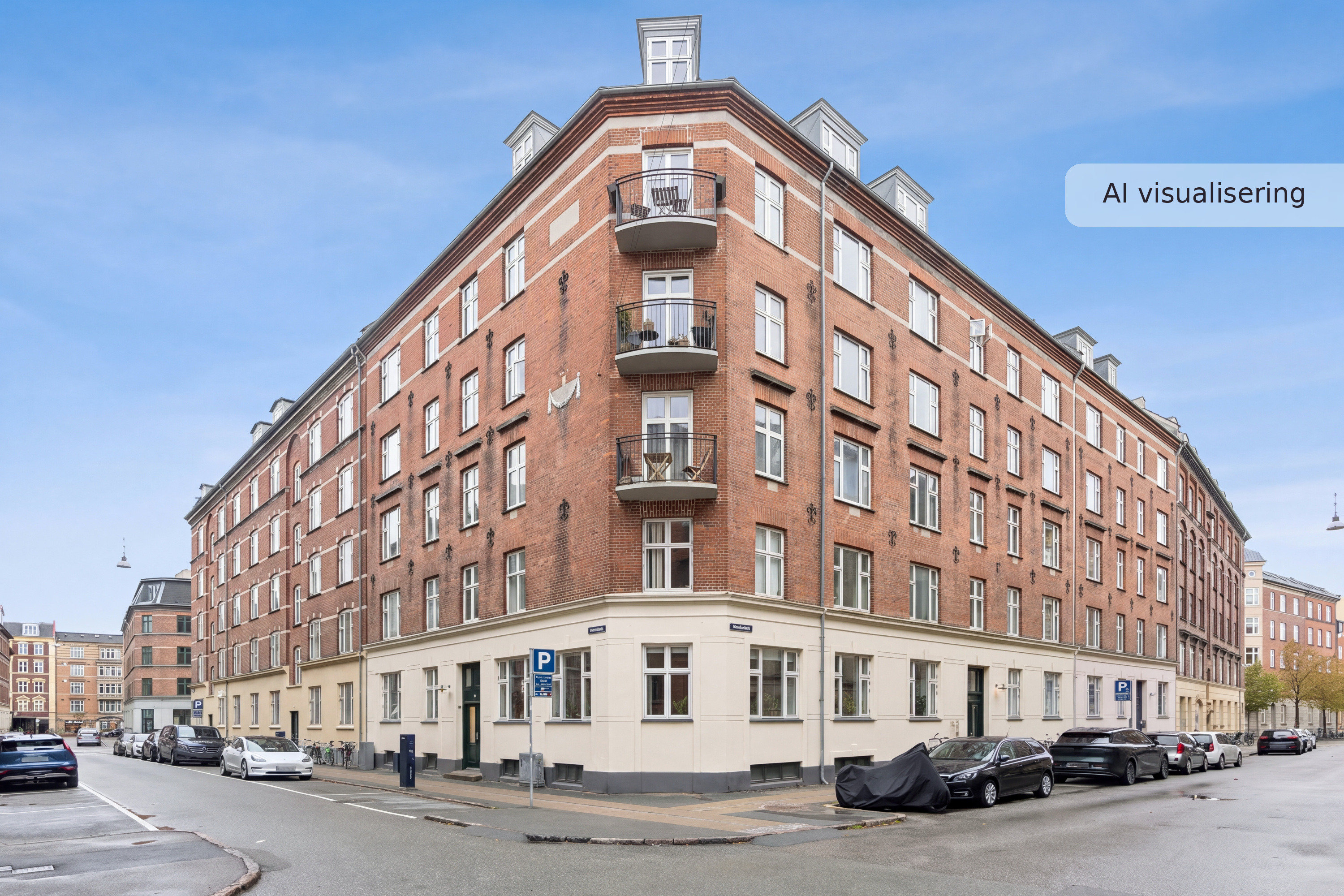 Fremhævet nybolig visual — udendørs — facade (visualisering nr. 17726) billede i fuldskærmstilstand. Billede af Saltholmsvej 6, 1. tv., 2300 København S