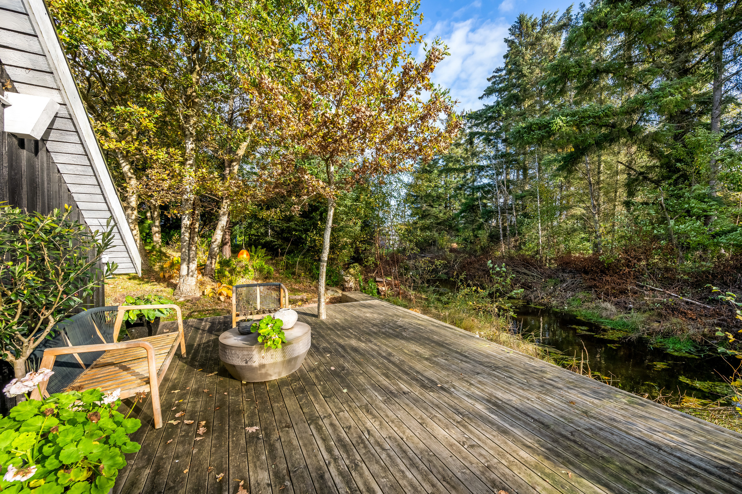 Fremhævet terrasse billede i fuldskærmstilstand. Billede af Øen 3, Vostrup, 6880 Tarm
