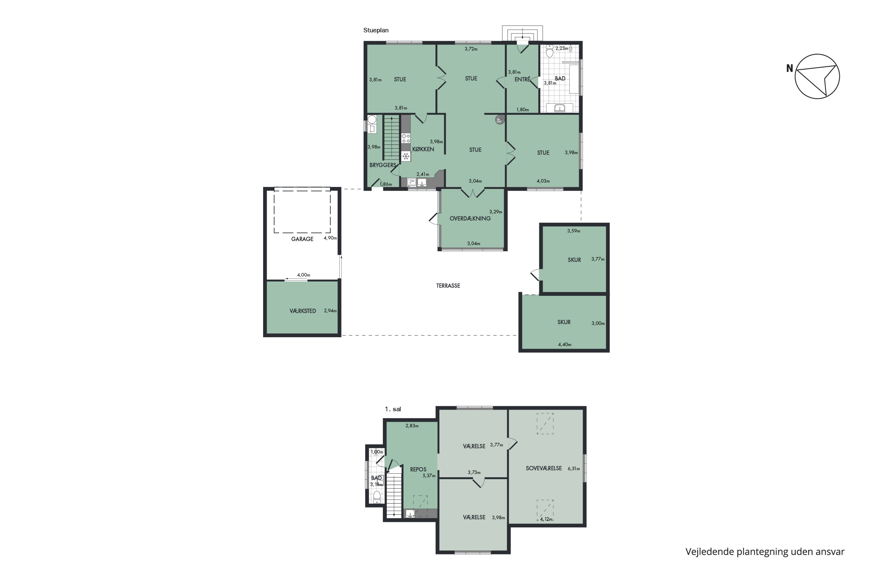 Plantegninger billede af Vesterbrogade 5, Lem, 7860 Spøttrup