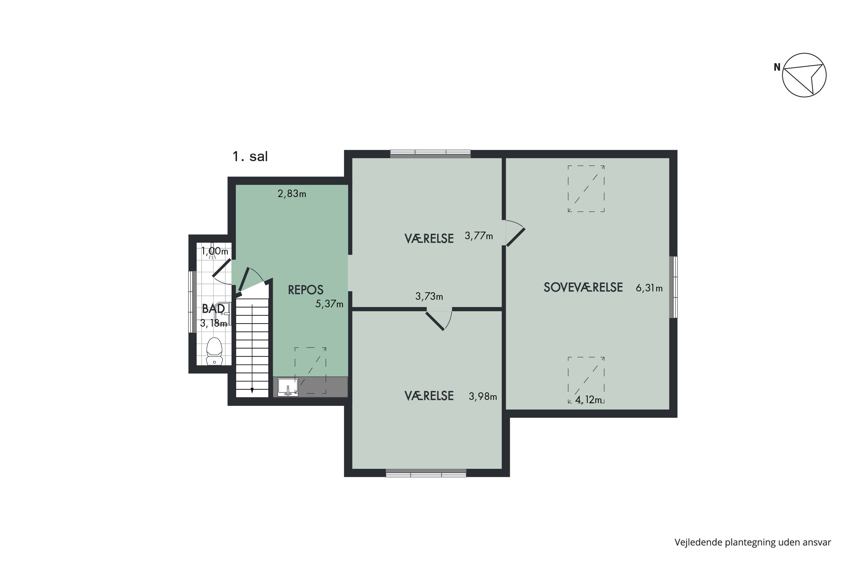 Plantegninger billede af Vesterbrogade 5, Lem, 7860 Spøttrup