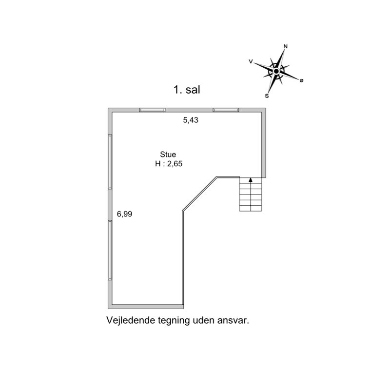 Plantegninger billede af Sandagervej 14, 6682 Hovborg