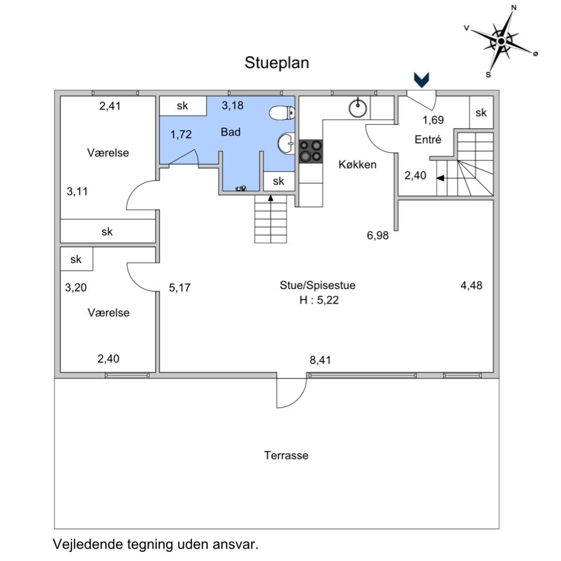 Plantegninger billede af Sandagervej 14, 6682 Hovborg