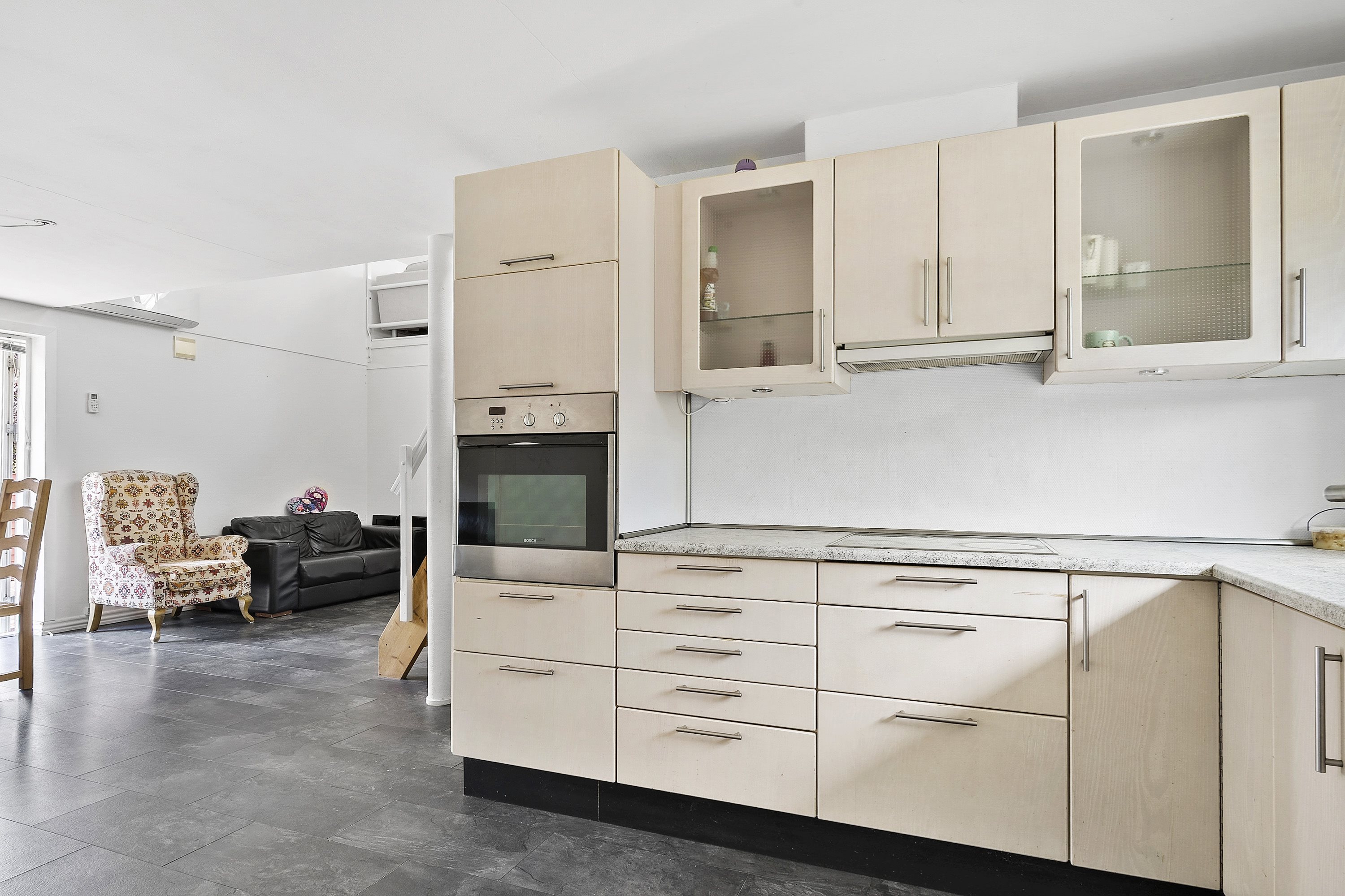 Fremhævet køkken billede i fuldskærmstilstand. Billede af Sandagervej 14, 6682 Hovborg