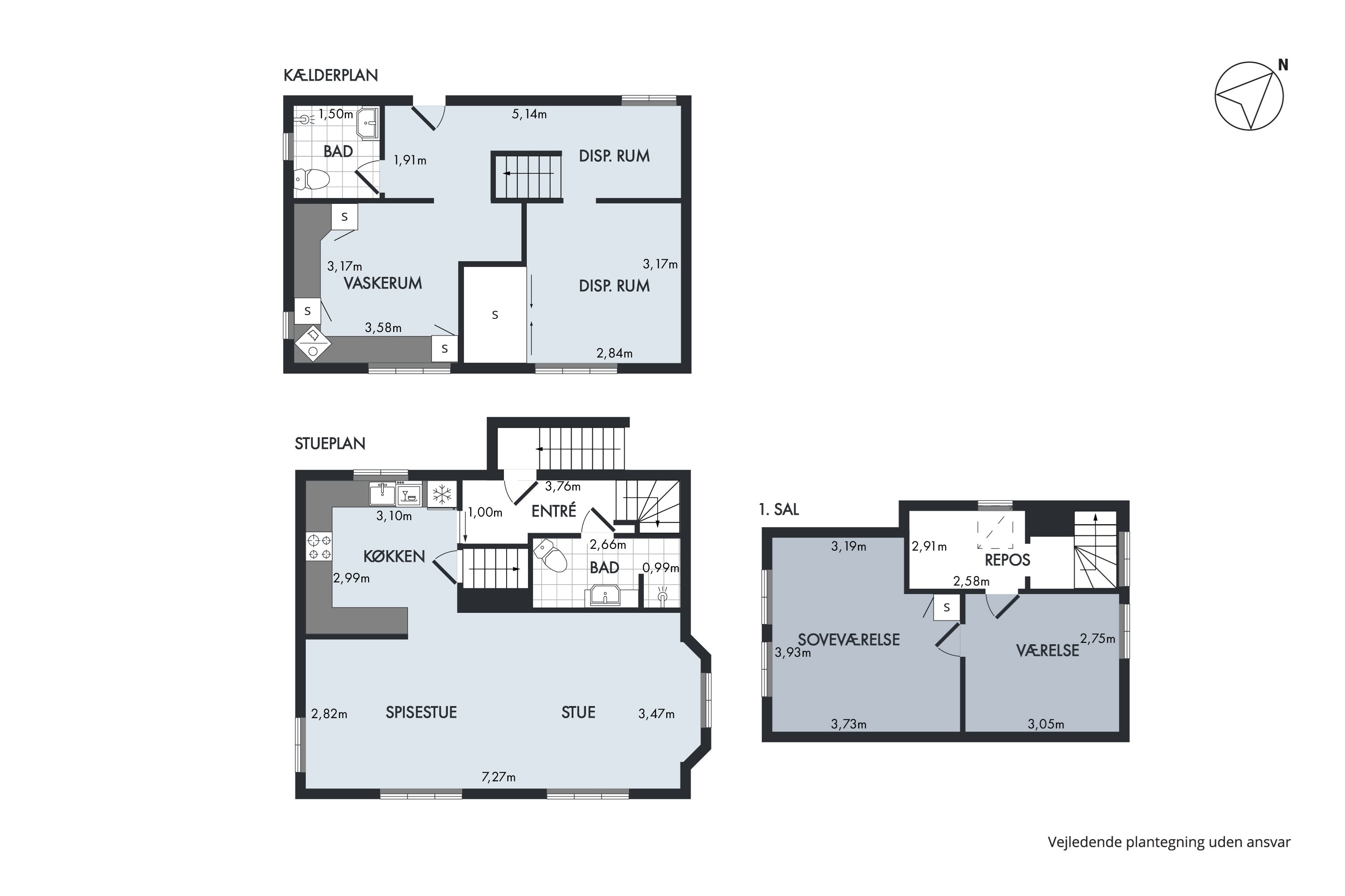 Plantegninger billede af Elmevej 52, 9900 Frederikshavn