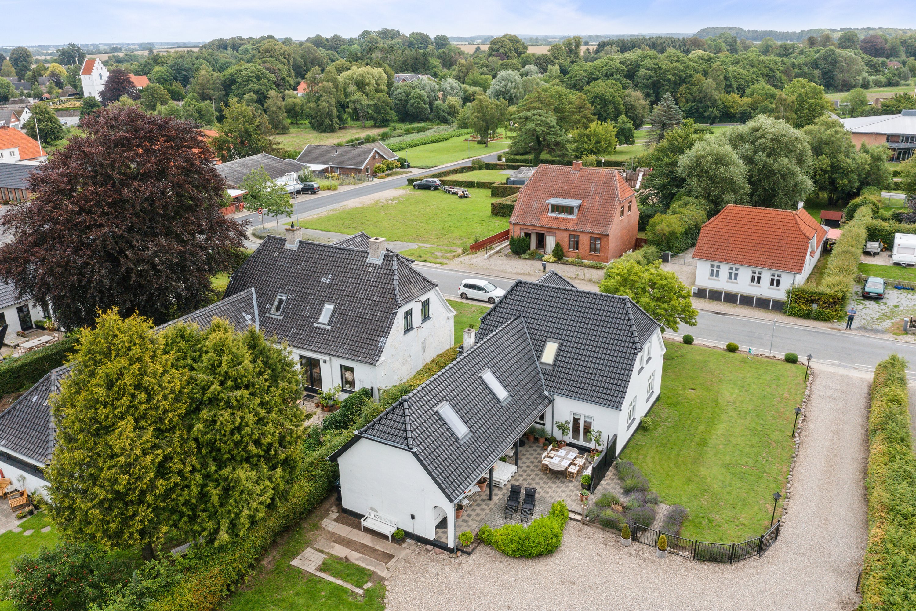 Fremhævet luftfoto billede i fuldskærmstilstand. Billede af Søndervej 12, Brobyværk, 5672 Broby