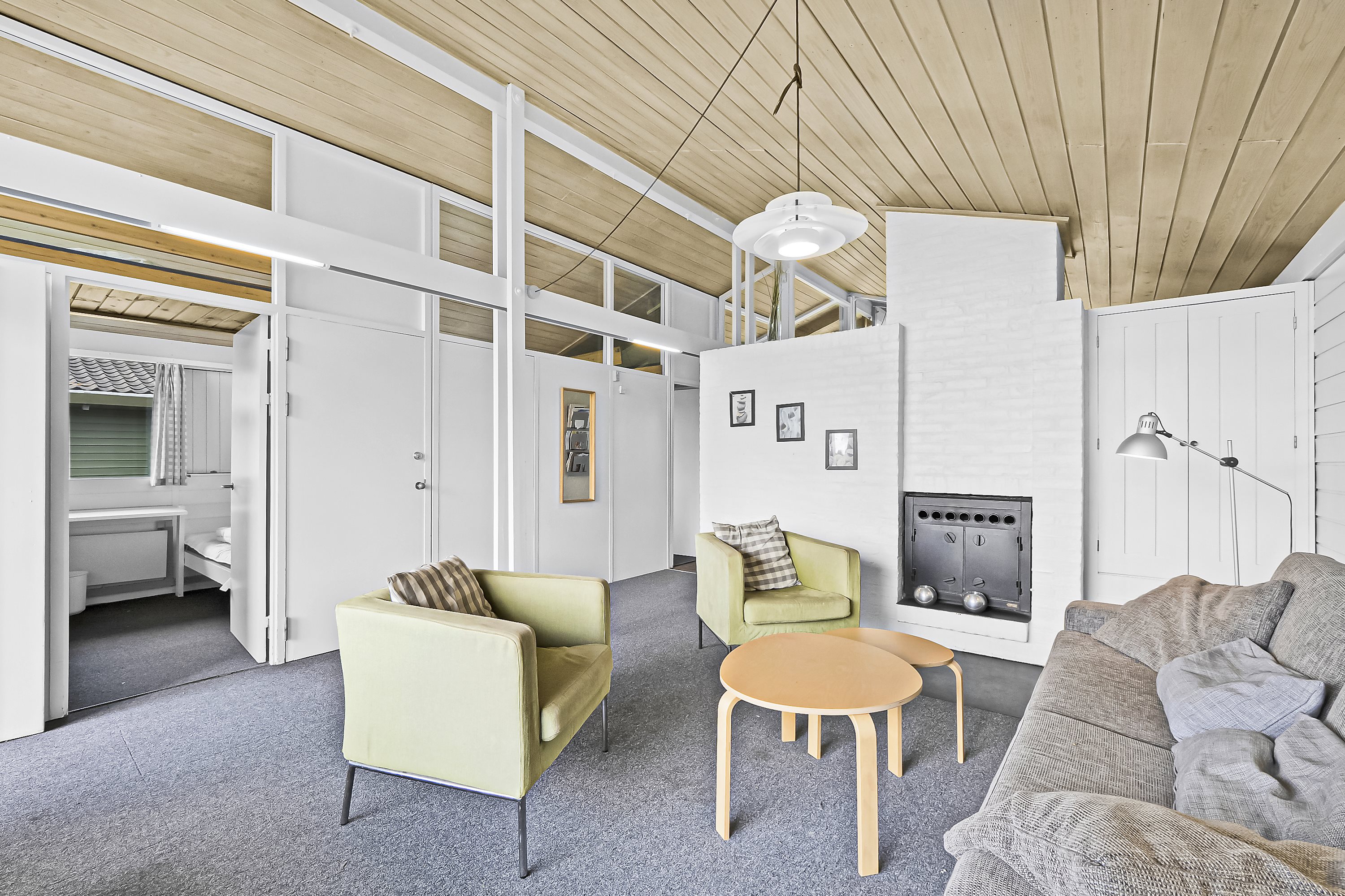 Fremhævet stue billede i fuldskærmstilstand. Billede af Solskinsvej 62, Vigsø, 7730 Hanstholm