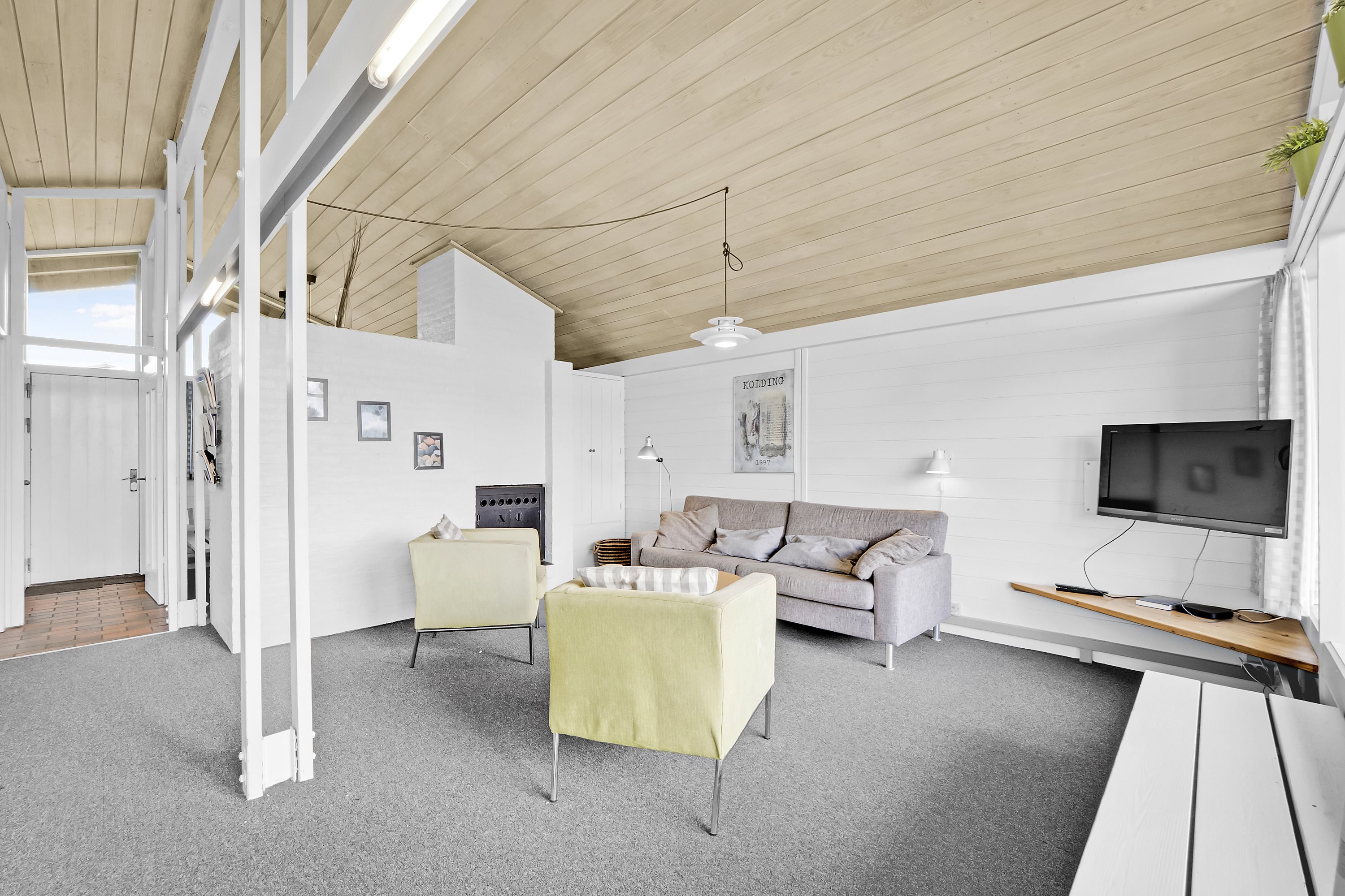 Fremhævet stue billede i fuldskærmstilstand. Billede af Solskinsvej 62, Vigsø, 7730 Hanstholm