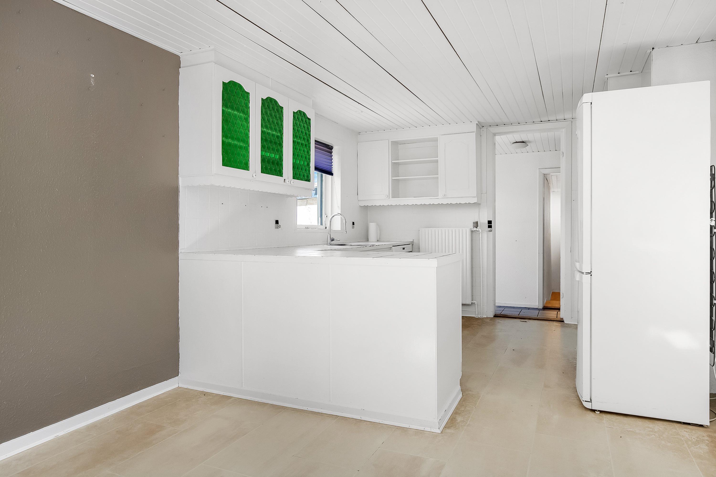 Fremhævet køkken alrum billede i fuldskærmstilstand. Billede af Fagerlien 31, Egum, 7000 Fredericia