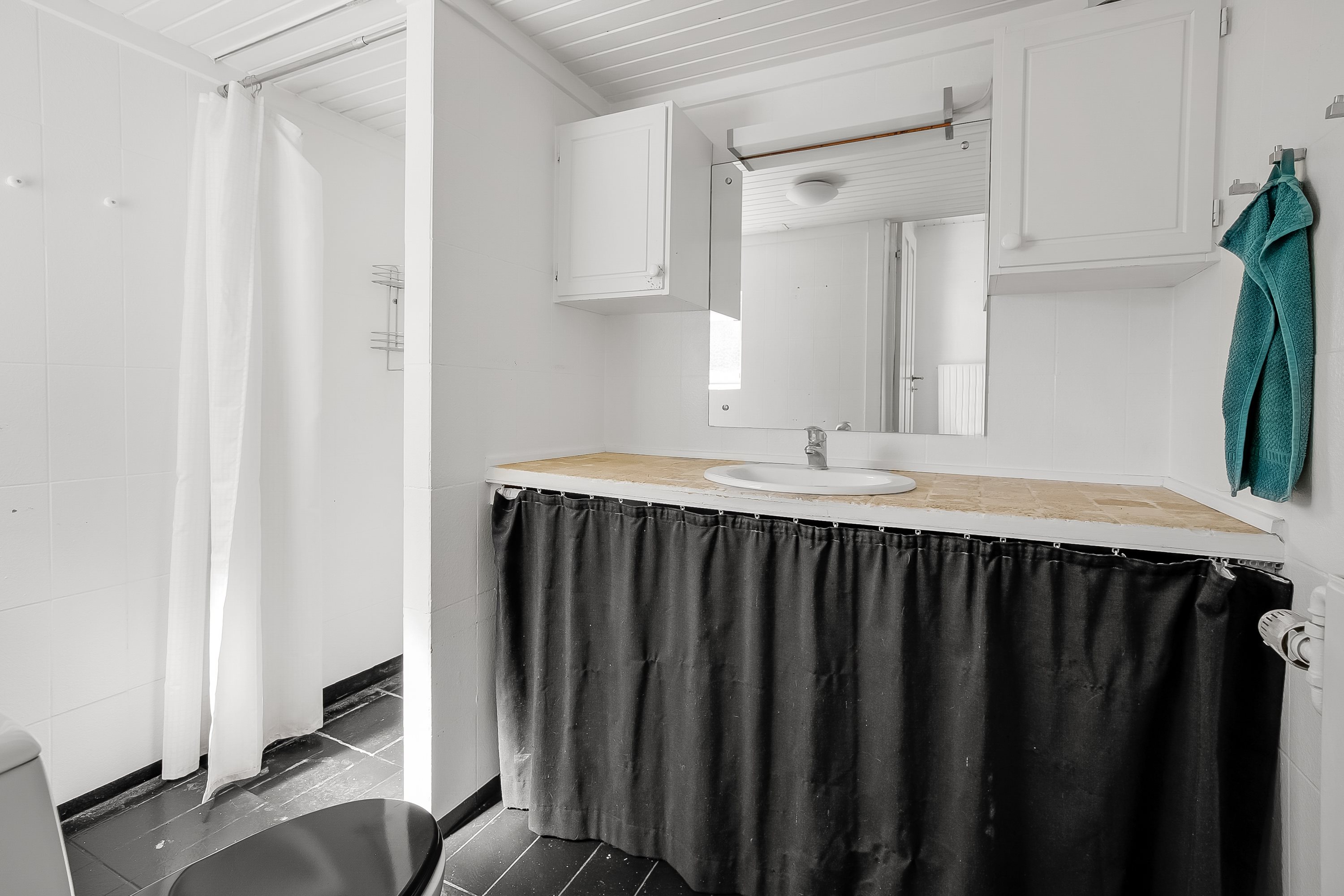 Fremhævet badeværelse billede i fuldskærmstilstand. Billede af Fagerlien 31, Egum, 7000 Fredericia