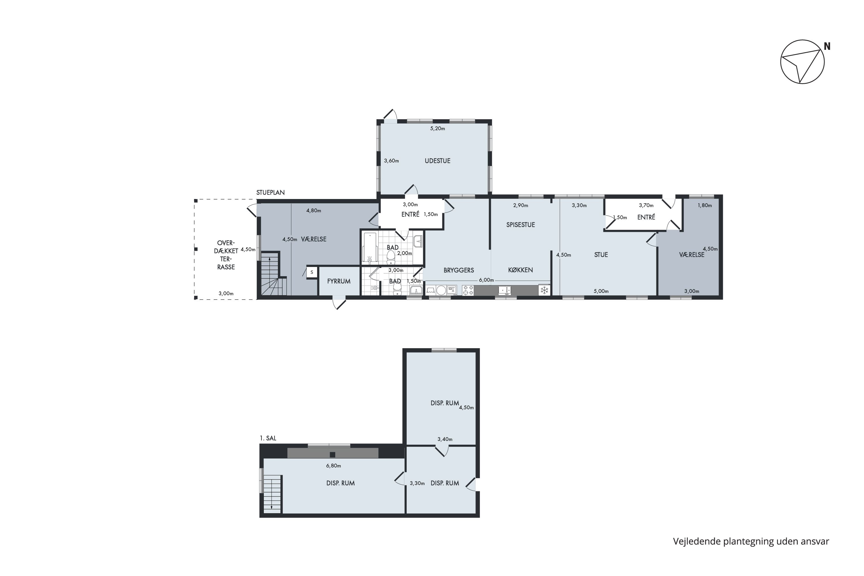 Plantegninger billede af Hundige Bygade 43, 2670 Greve