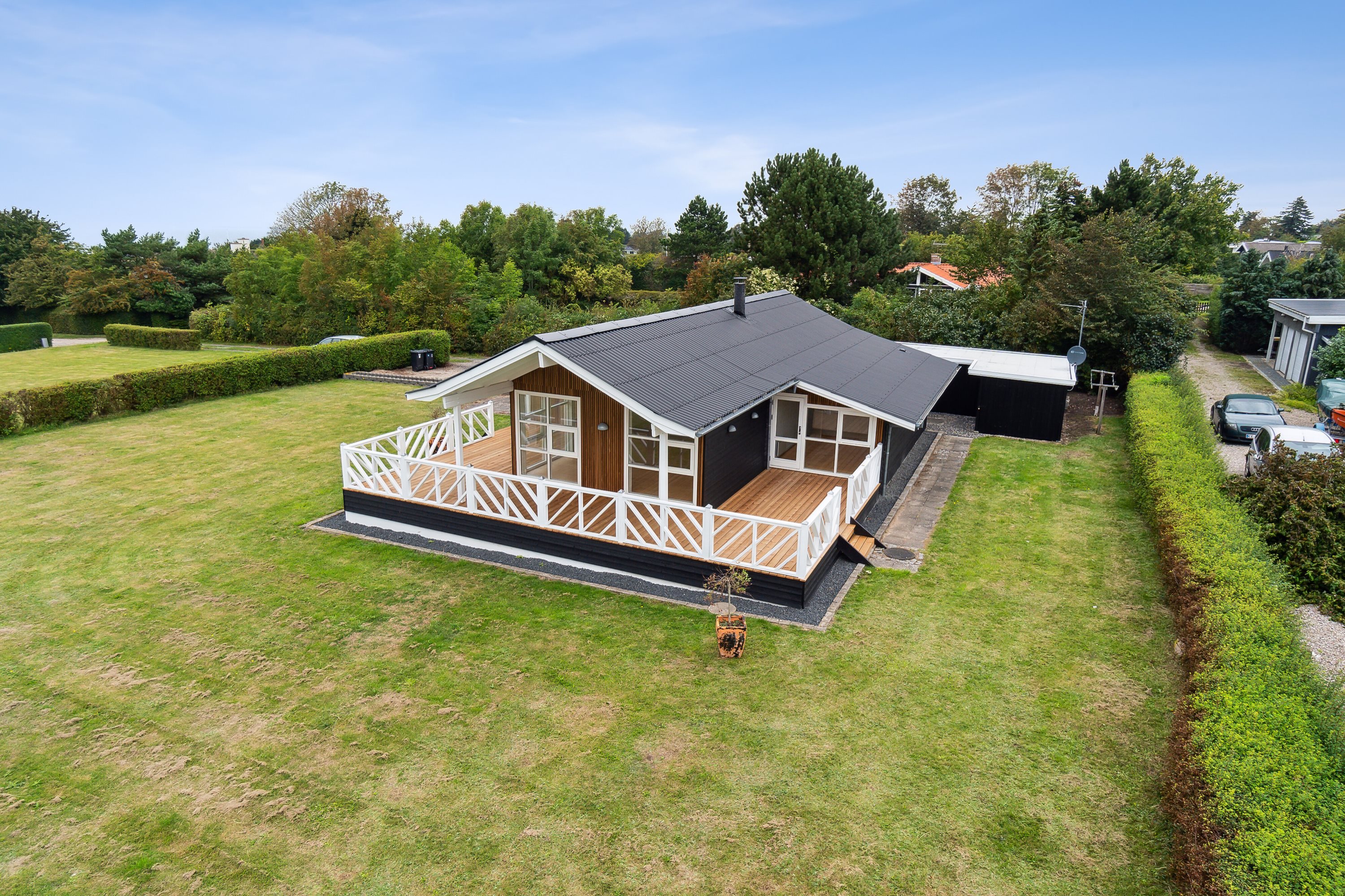 Fremhævet set fra haven billede i fuldskærmstilstand. Billede af Adonisvej 5, Drøsselbjerg, 4200 Slagelse