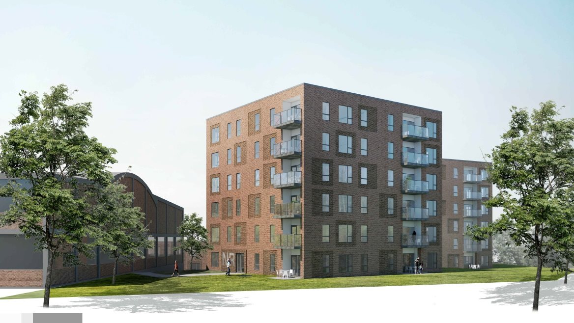 Fremhævet andet billede i fuldskærmstilstand. Billede af Tekstilgangen 32, 1. 4., 5000 Odense C