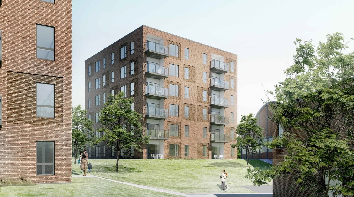 Fremhævet andet billede i fuldskærmstilstand. Billede af Tekstilgangen 32, 1. 4., 5000 Odense C