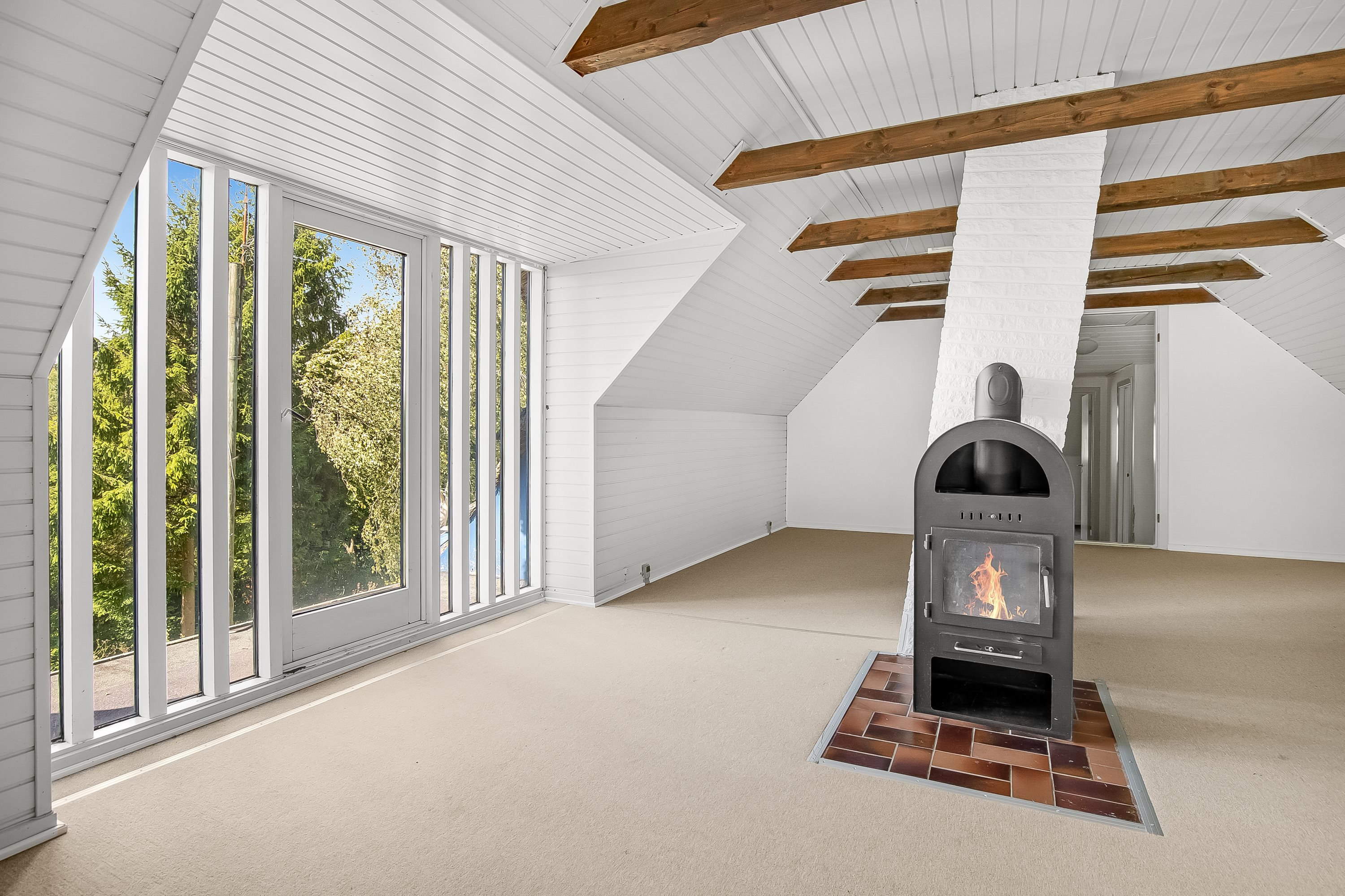 Fremhævet stue billede i fuldskærmstilstand. Billede af Fagerlien 31, Egum, 7000 Fredericia