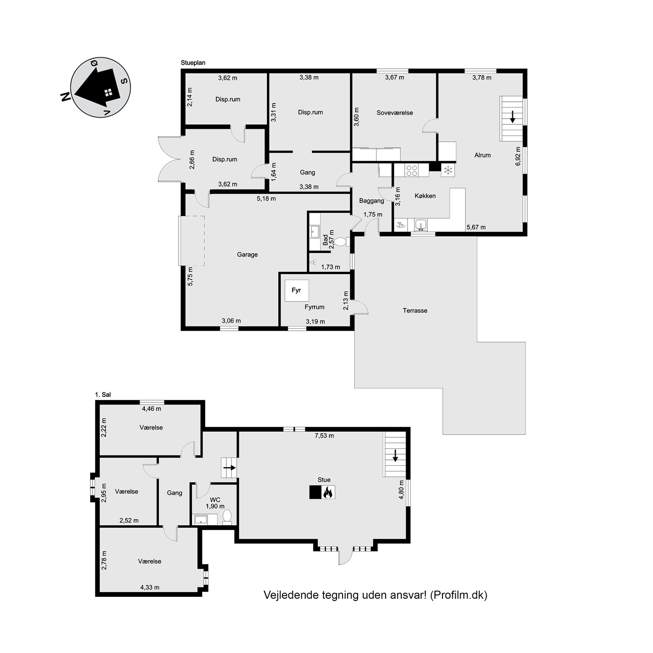 Plantegninger billede af Fagerlien 31, Egum, 7000 Fredericia