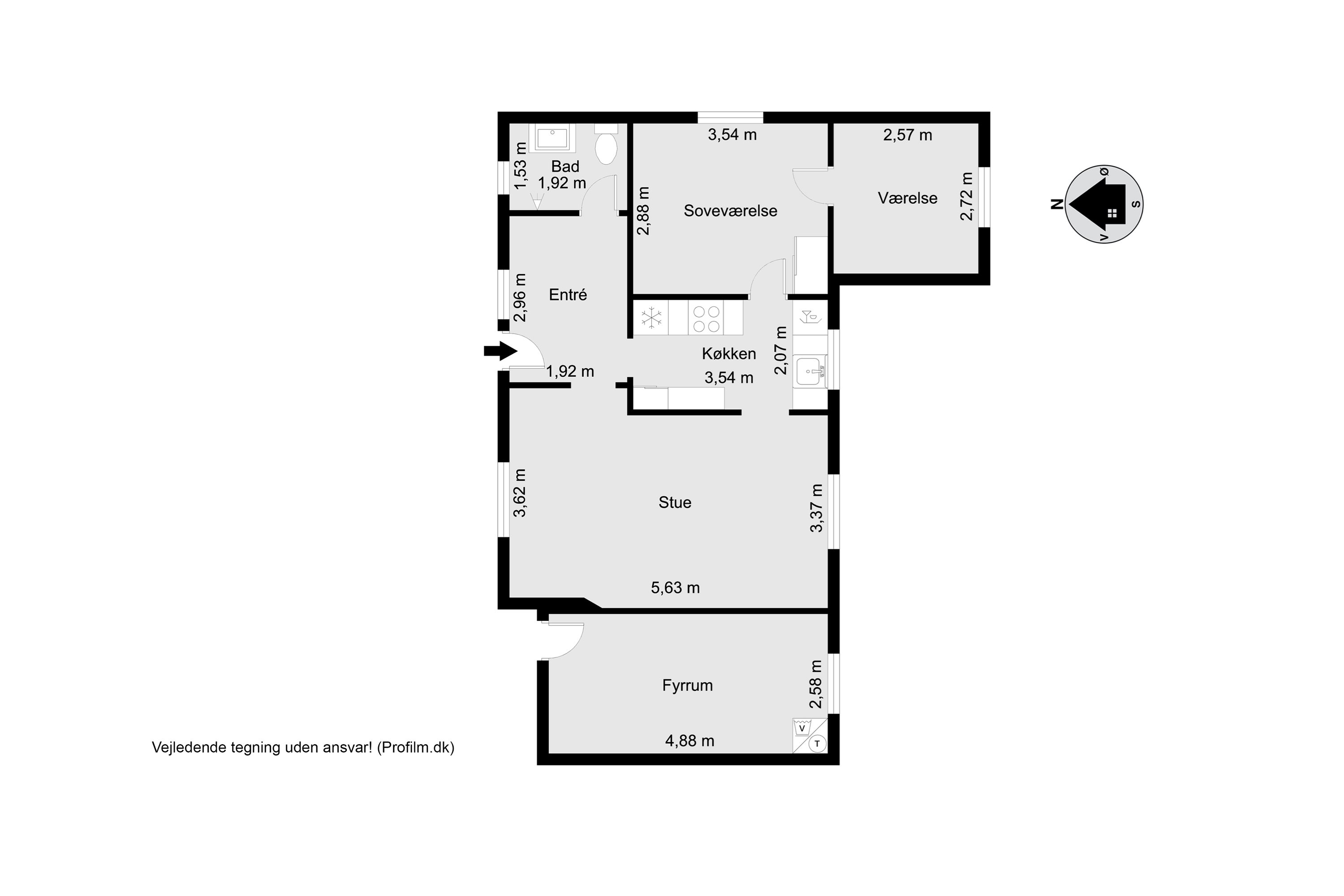 Plantegninger billede af Smallegade 1, Barde, 6920 Videbæk