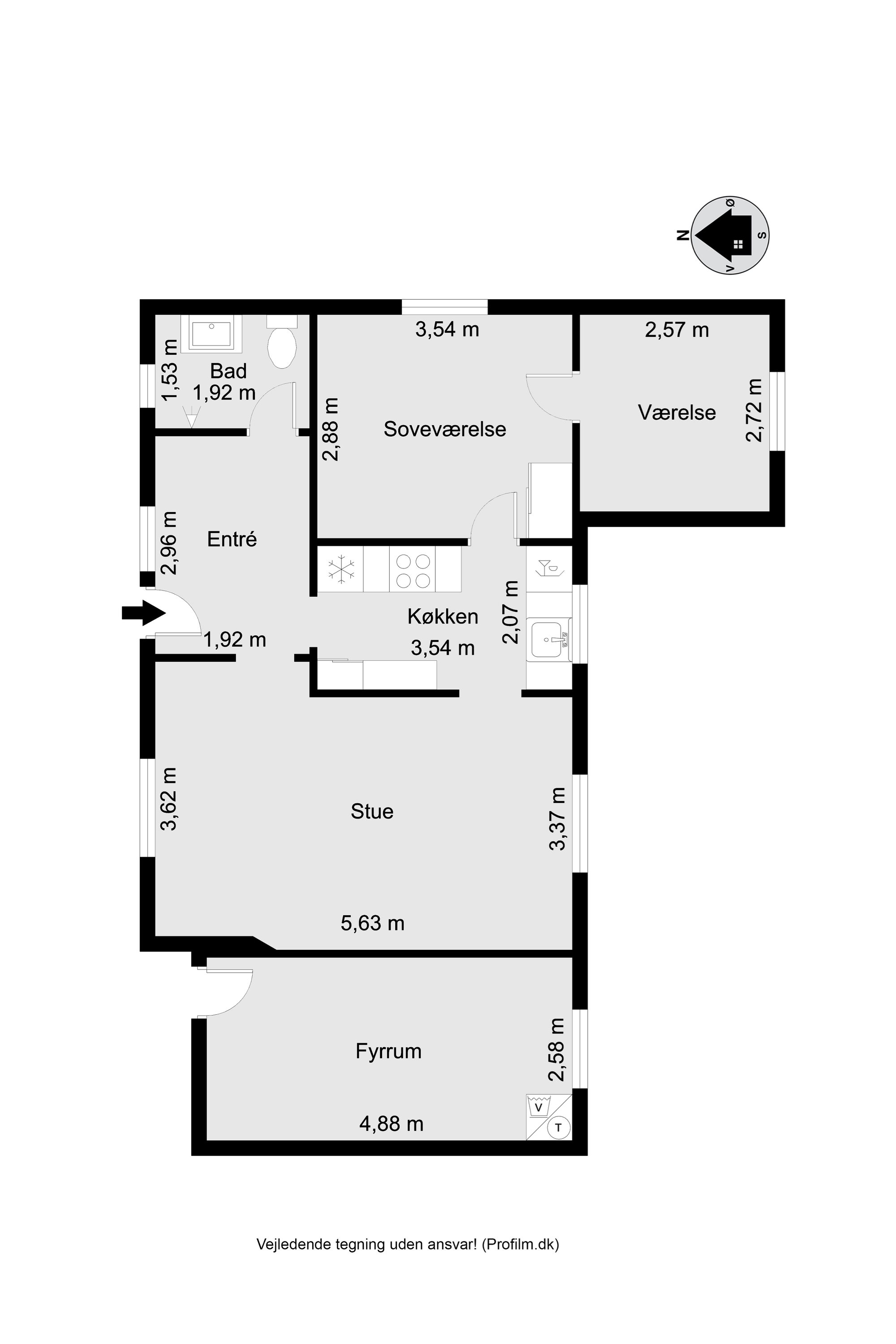 Plantegninger billede af Smallegade 1, Barde, 6920 Videbæk