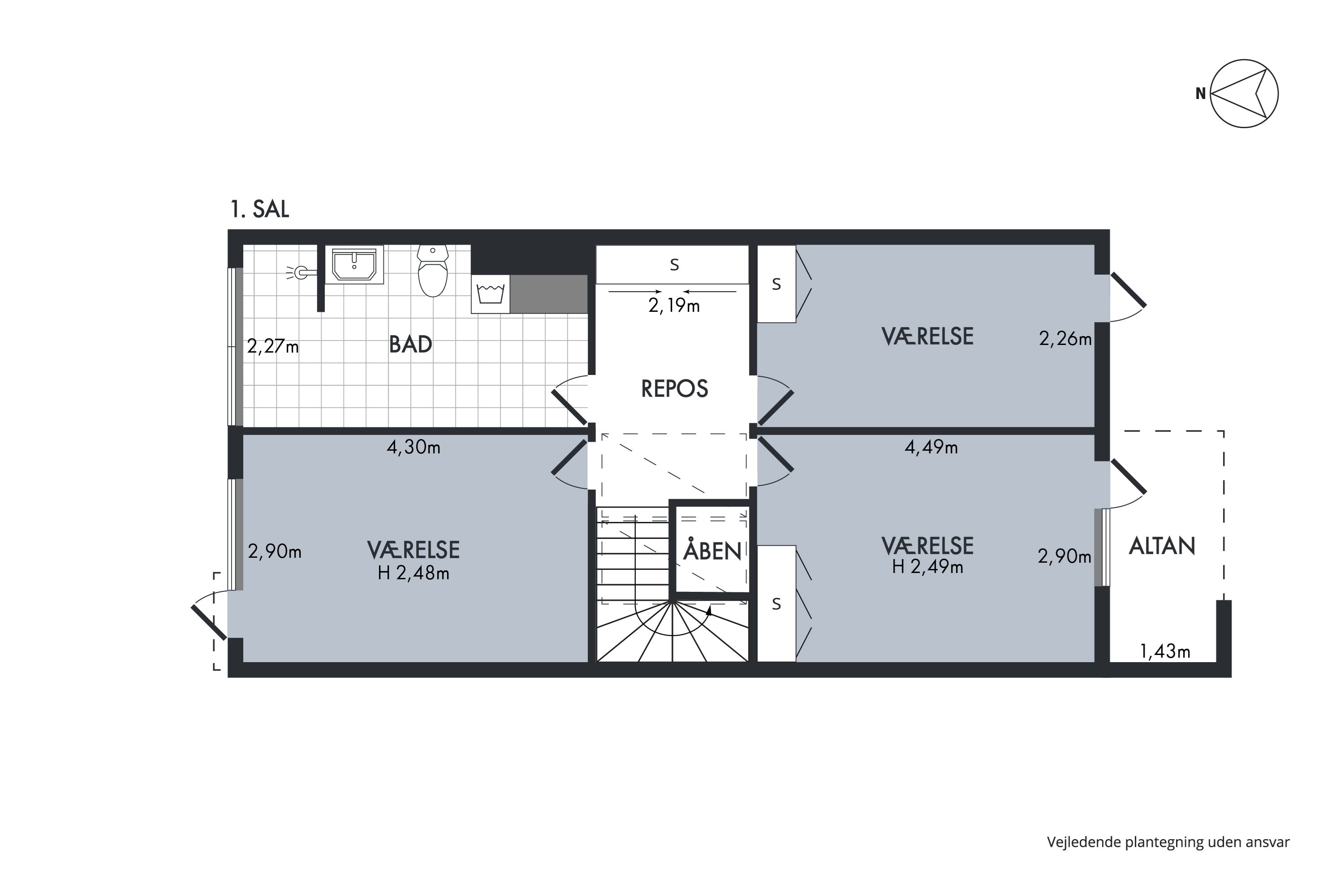 Plantegninger billede af Viggo Jarls Vej 1, Søllerød, 2830 Virum