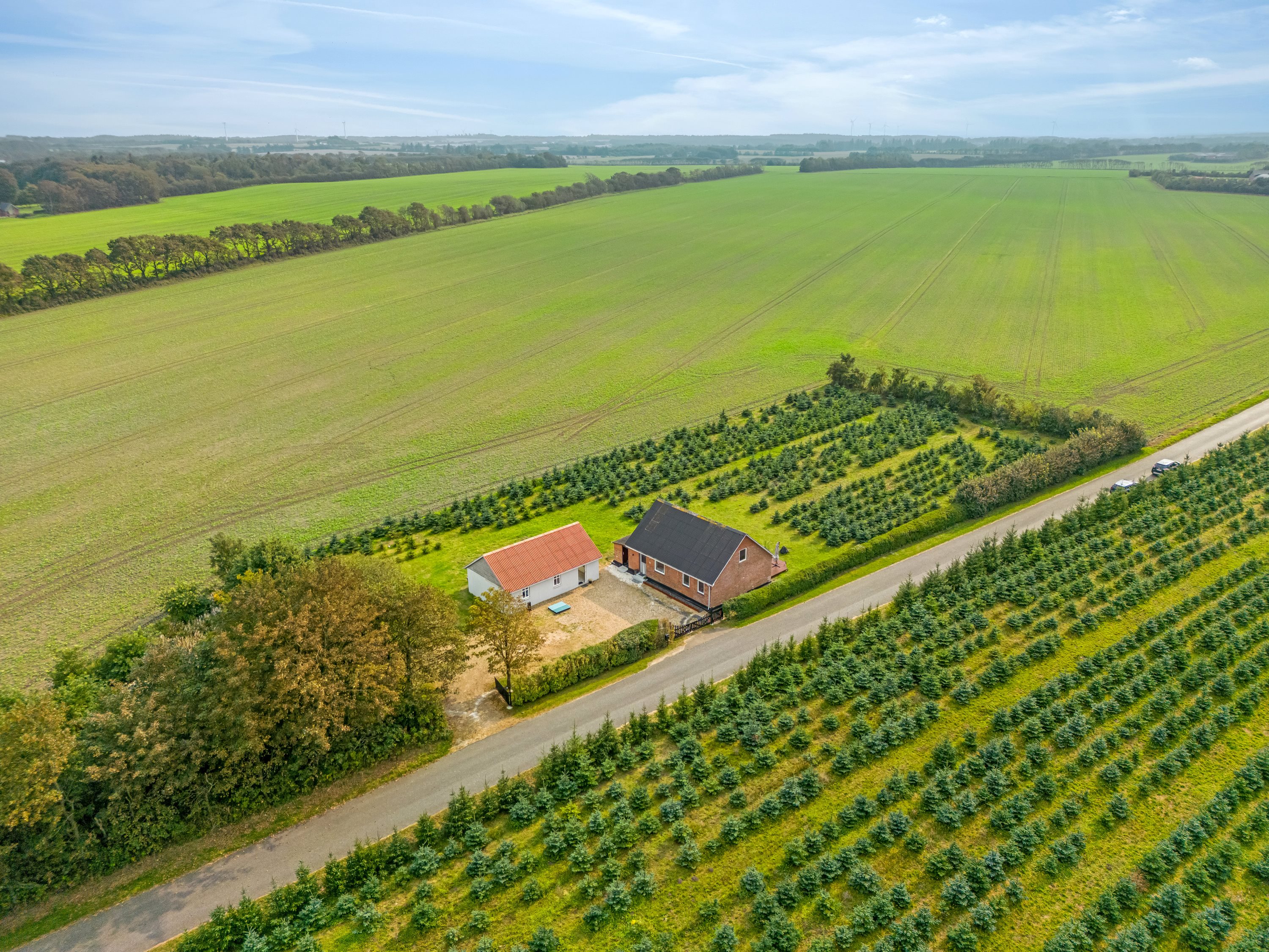 Miniaturebillede 2: luftfoto. Billede af Birkelundvej 1, Vorgod Ø, 6920 Videbæk