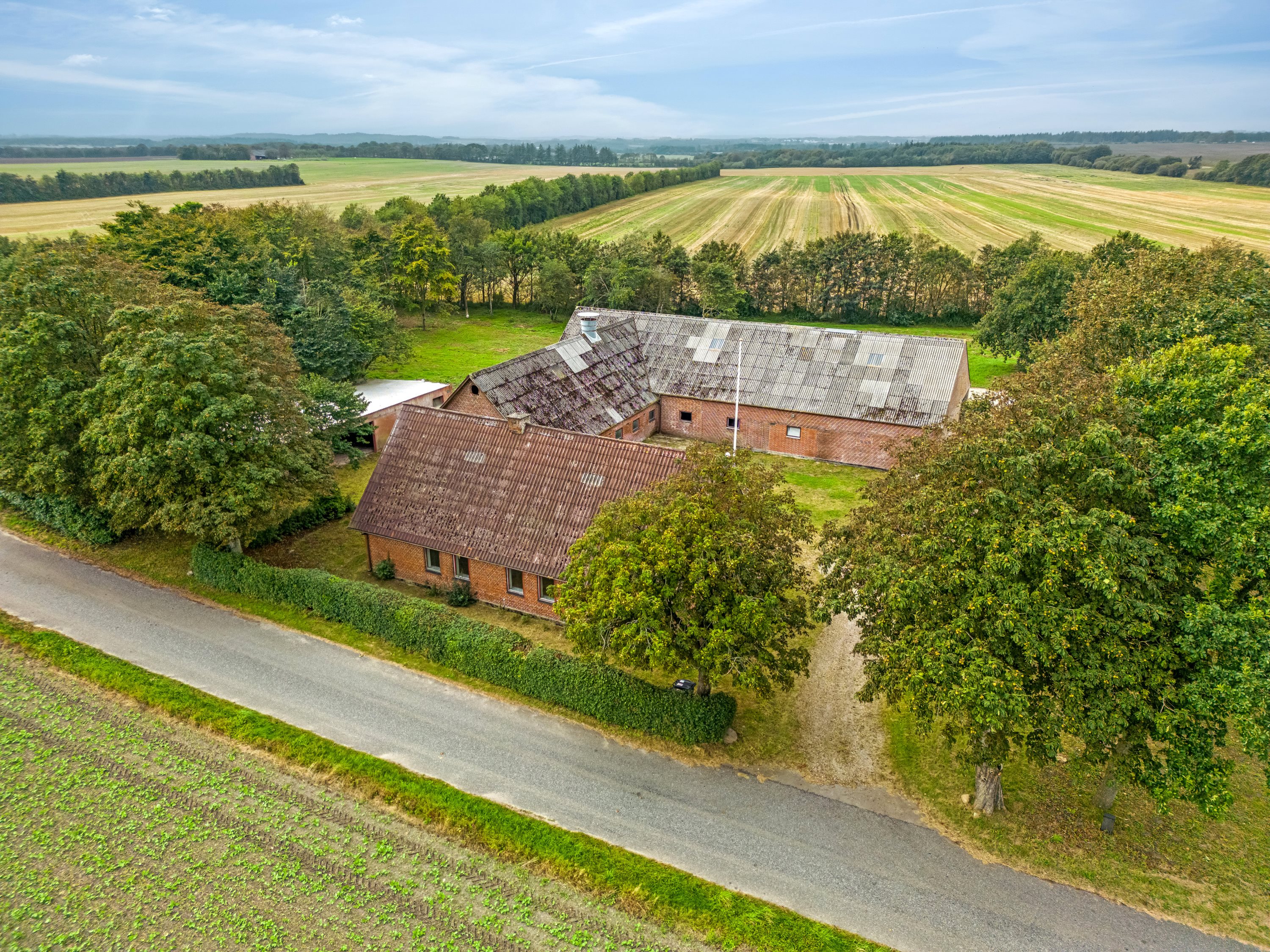 Miniaturebillede 2: luftfoto. Billede af Birkelundvej 2, Vorgod Ø, 6920 Videbæk