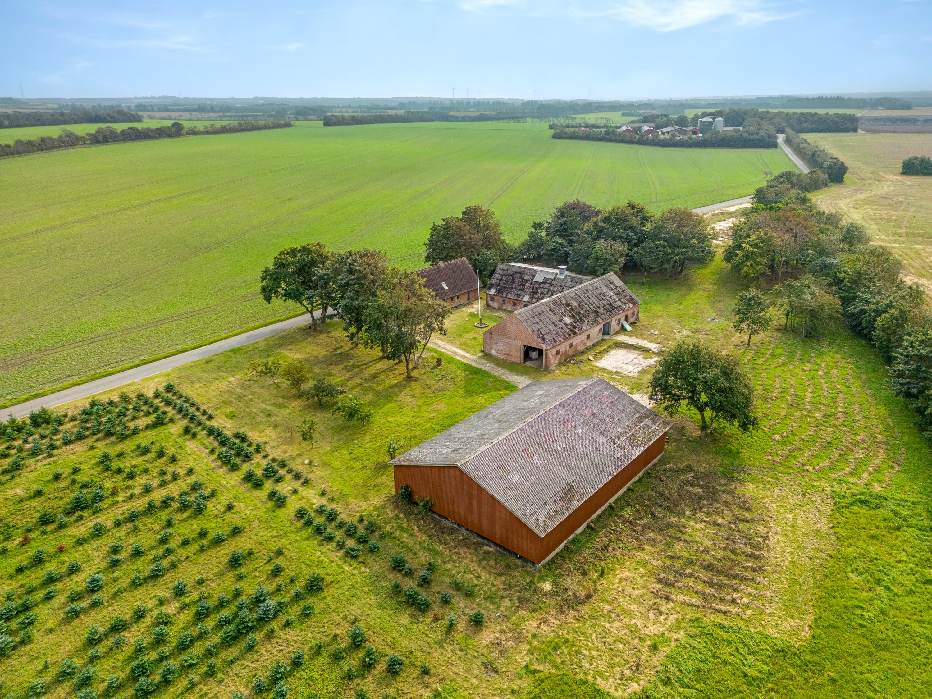 Miniaturebillede 1: luftfoto. Billede af Birkelundvej 2, Vorgod Ø, 6920 Videbæk