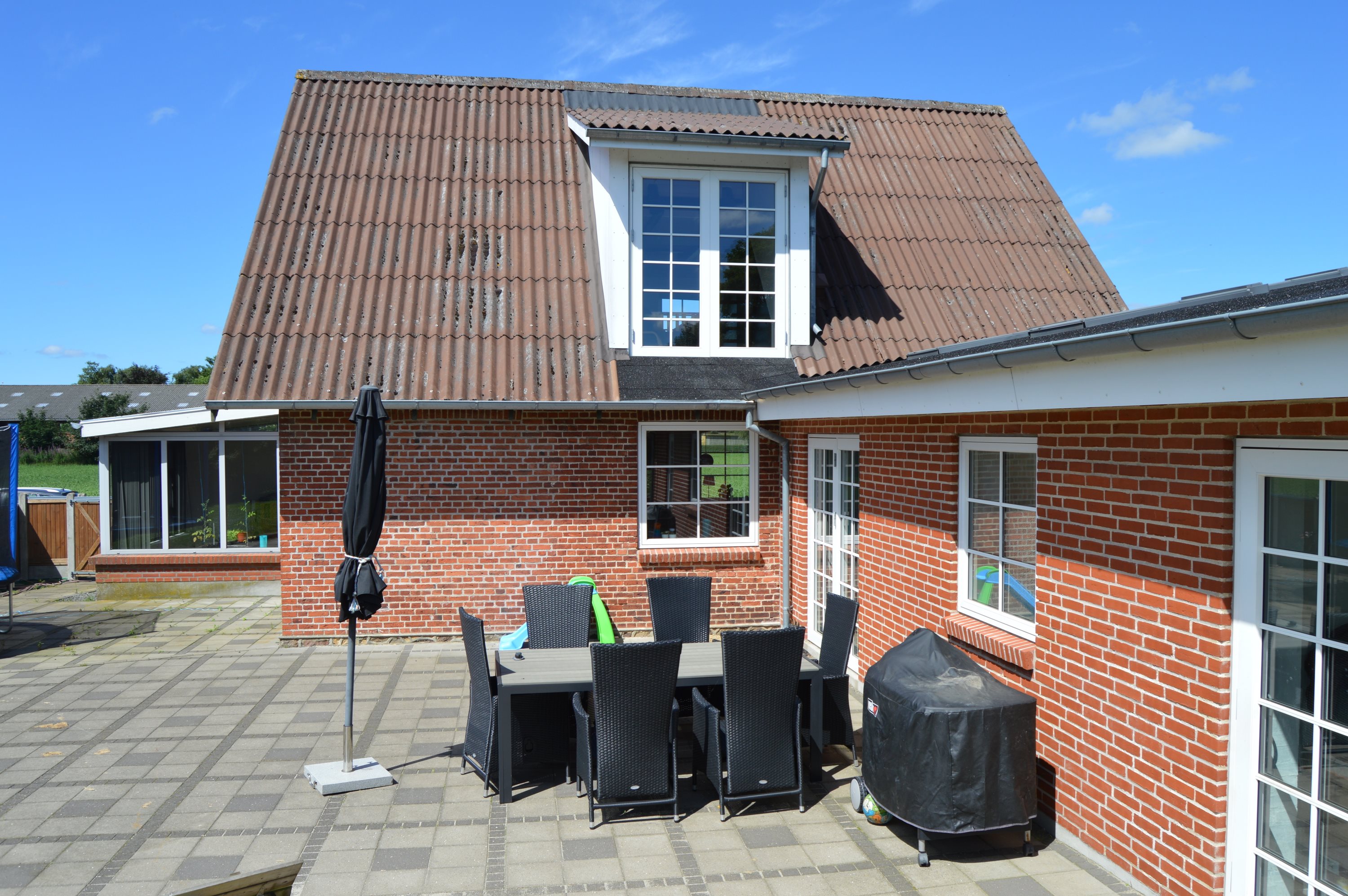 Fremhævet terrasse billede i fuldskærmstilstand. Billede af Sæddingvej 10, Rækker Mølle, 6900 Skjern