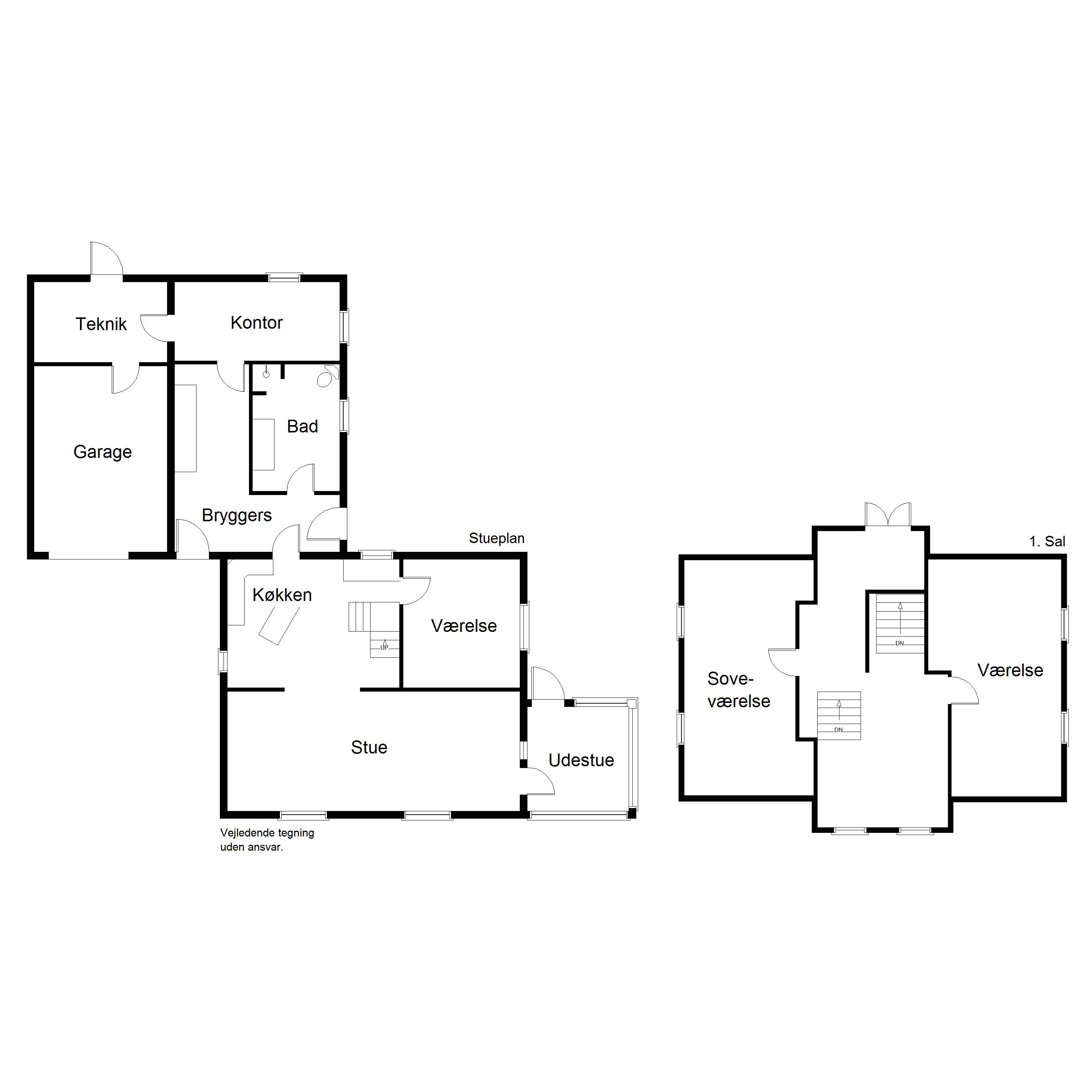 Plantegninger billede af Sæddingvej 10, Rækker Mølle, 6900 Skjern