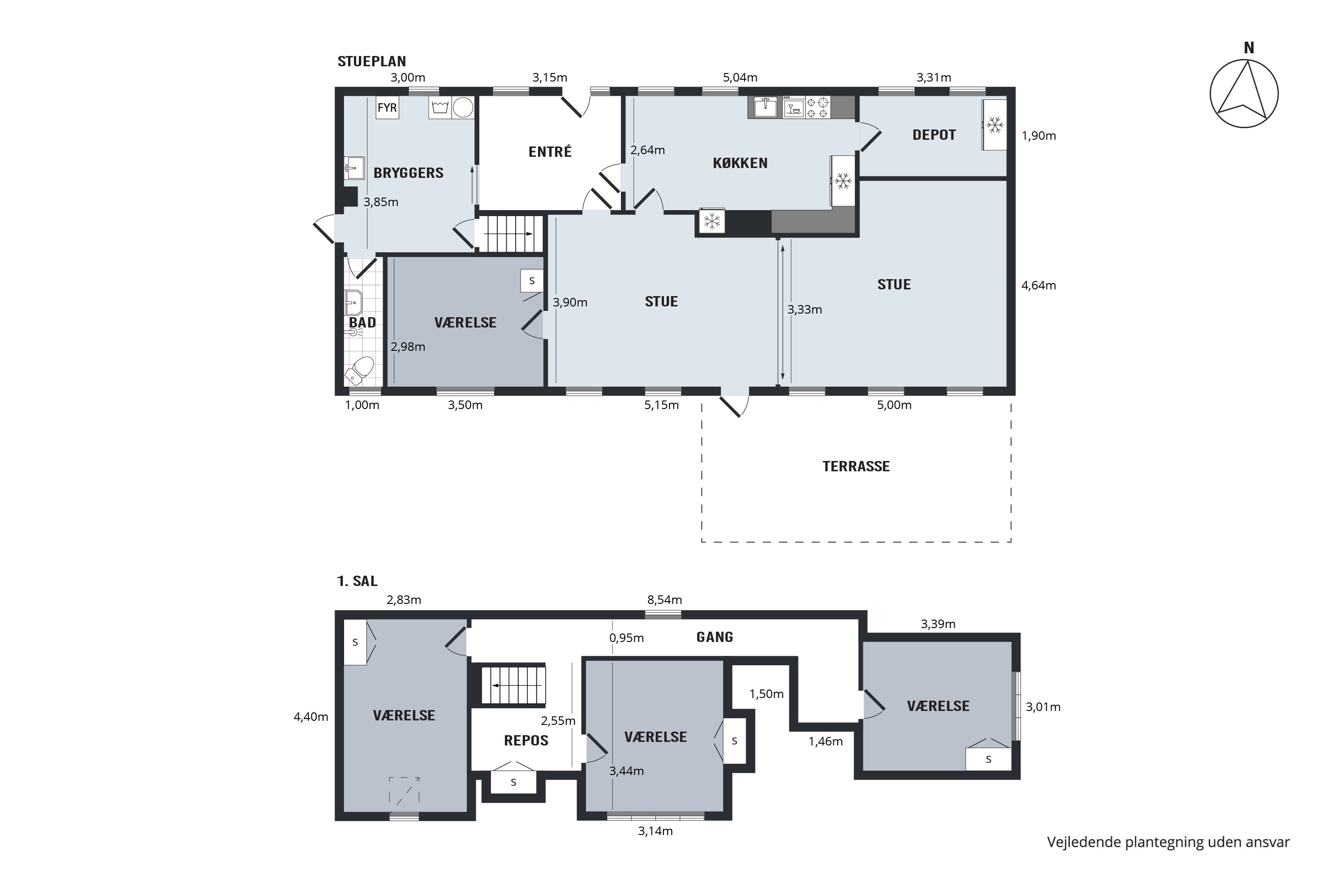 Plantegninger billede af Nymark 6, Hygummark, 6630 Rødding