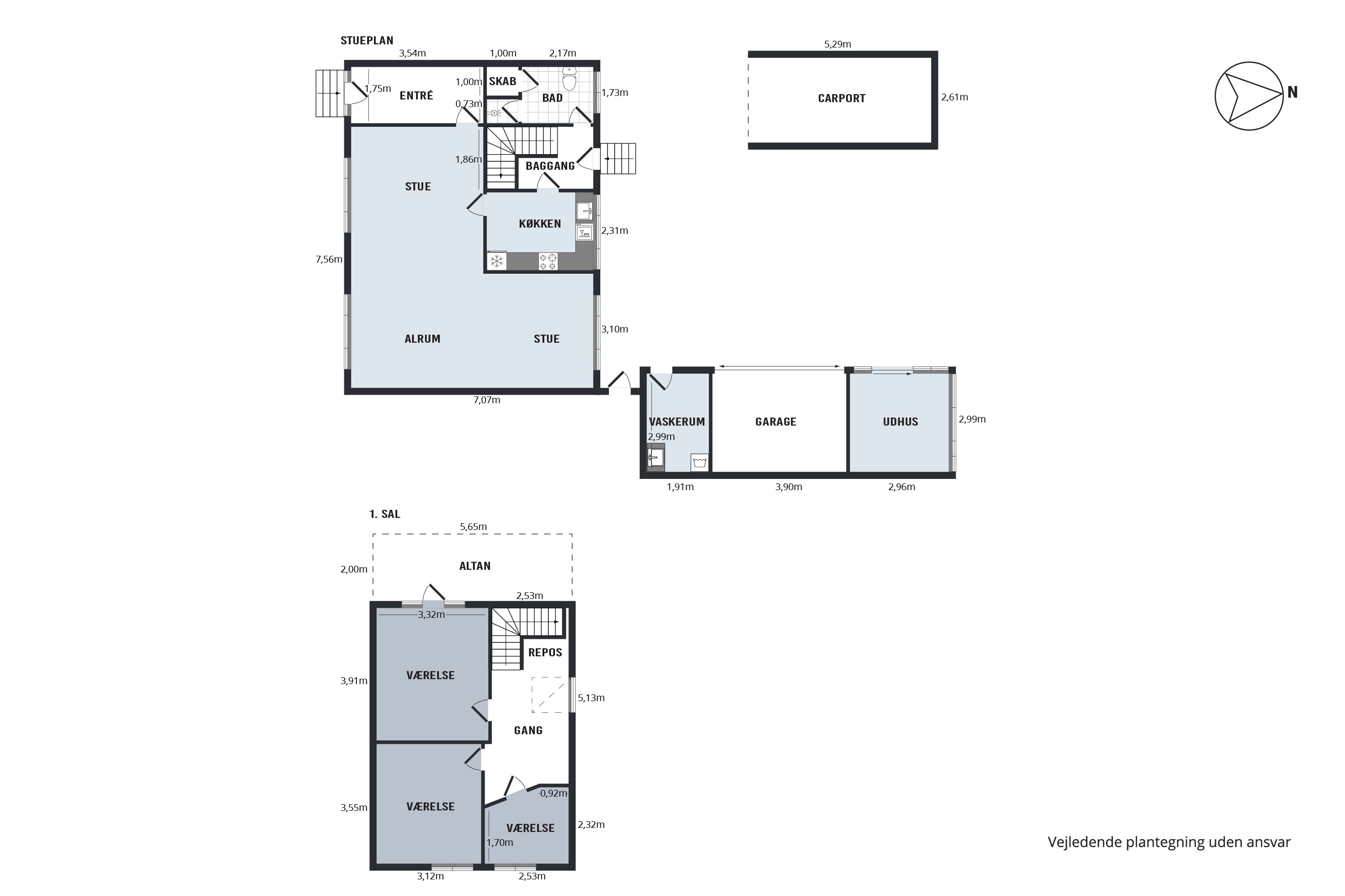 Plantegninger billede af Klostervej 15, 8500 Grenaa