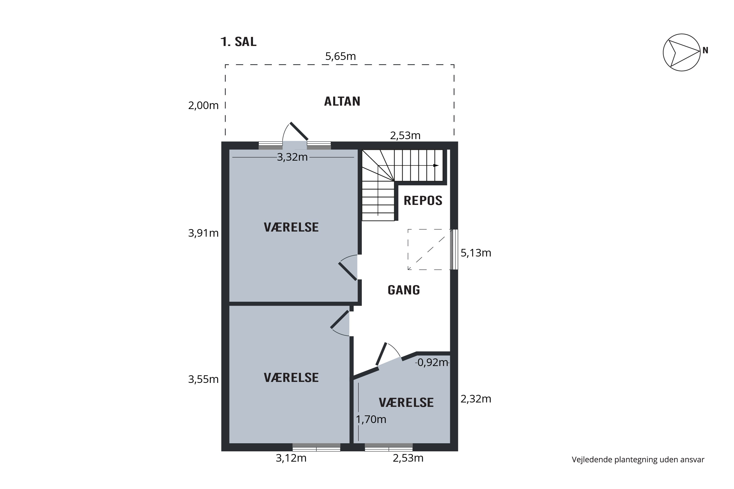 Plantegninger billede af Klostervej 15, 8500 Grenaa