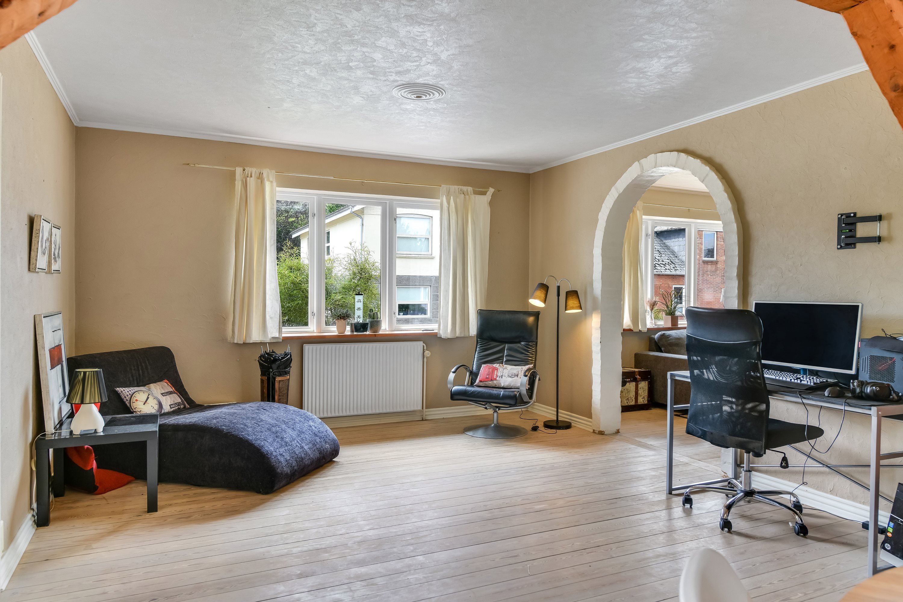 Fremhævet stue billede i fuldskærmstilstand. Billede af Østergade 13, 6623 Vorbasse