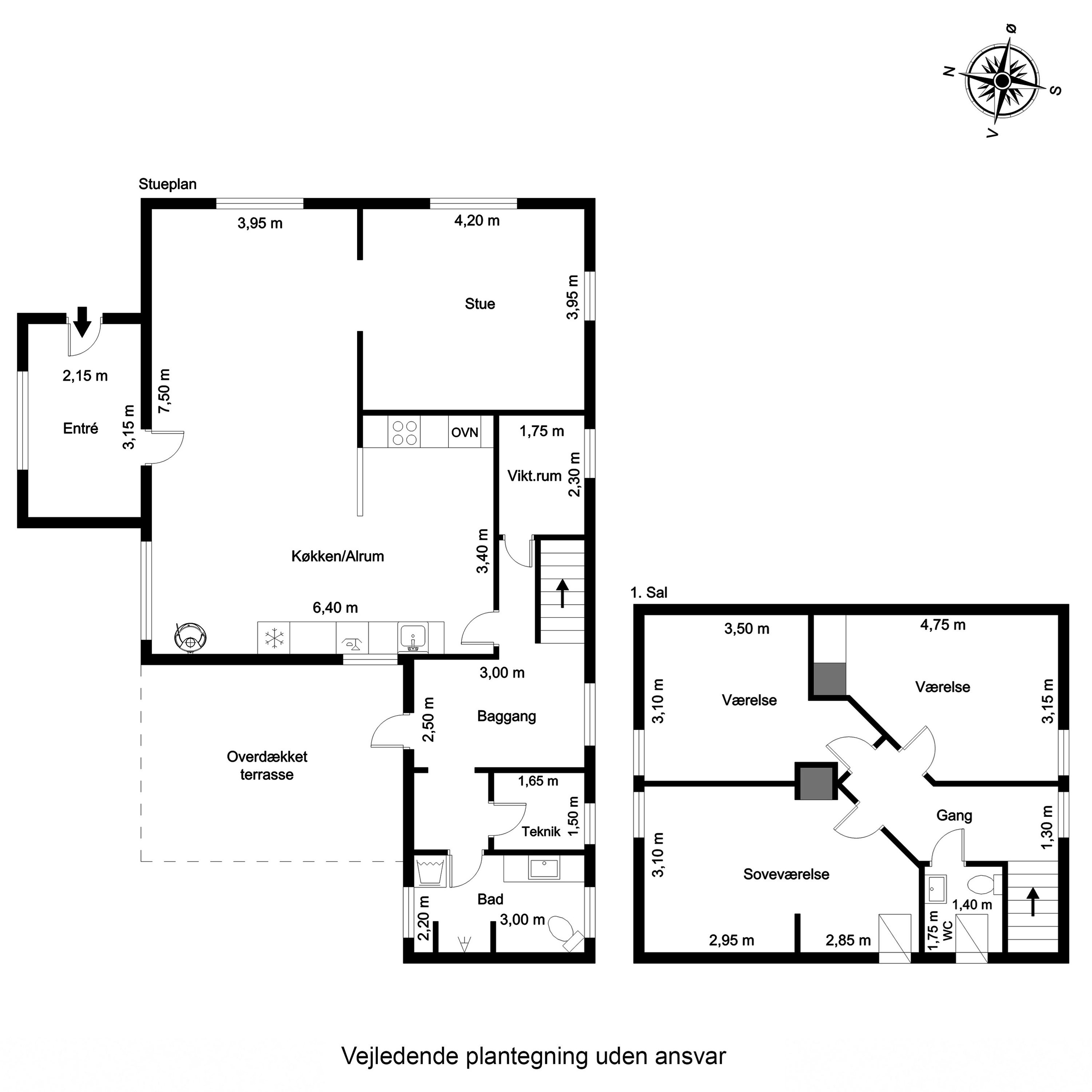 Plantegninger billede af Østergade 13, 6623 Vorbasse