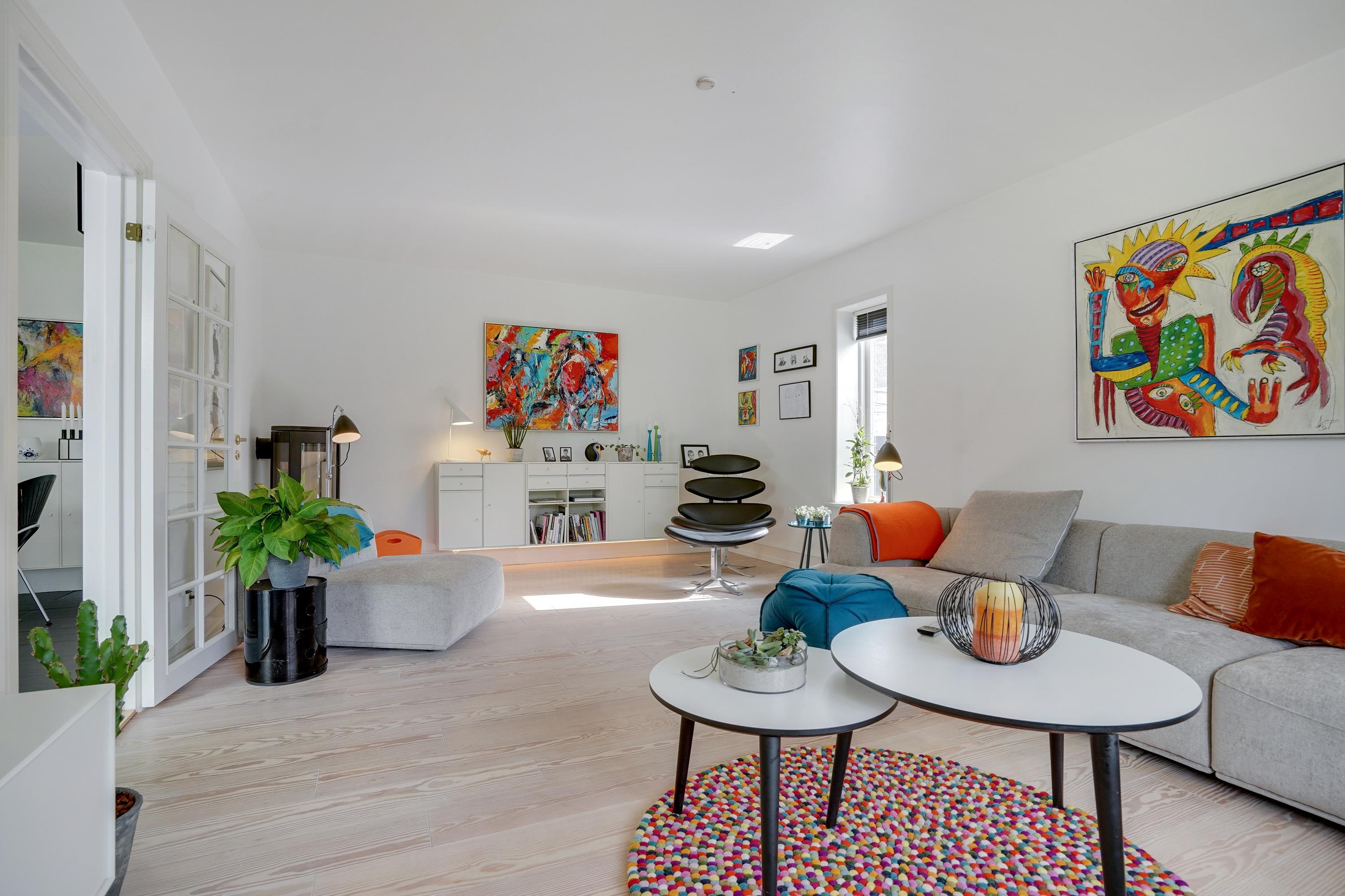 Fremhævet stue billede i fuldskærmstilstand. Billede af Brendstrupsvej 33, 6800 Varde