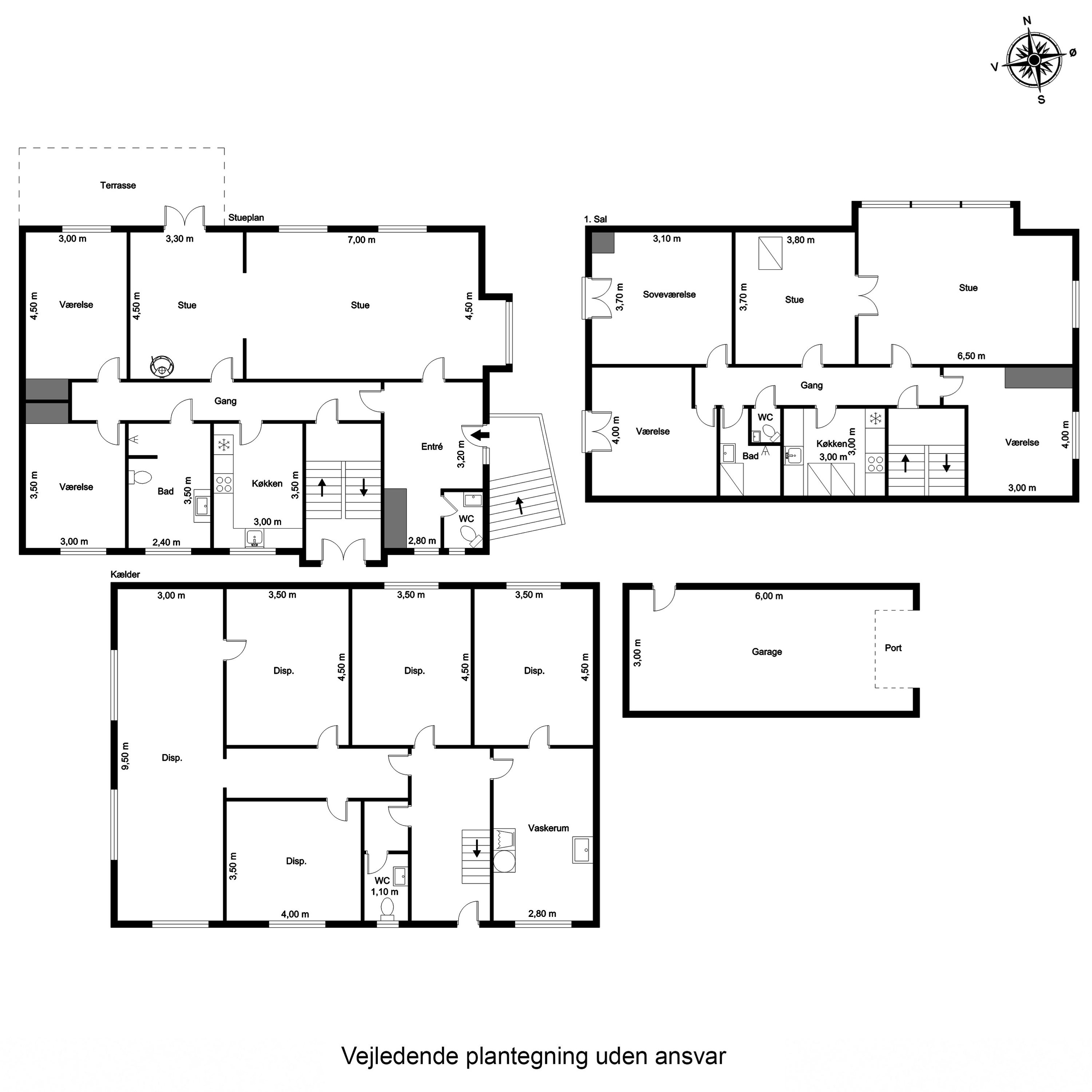 Plantegninger billede af Sct. Laurentii Vej 24, 8800 Viborg