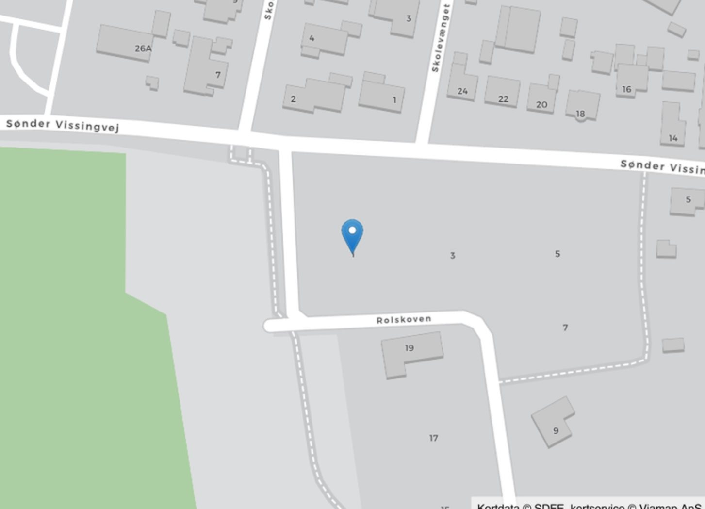 Miniaturebillede 1: område. Billede af Rolskoven 1, Sdr Vissing, 8740 Brædstrup
