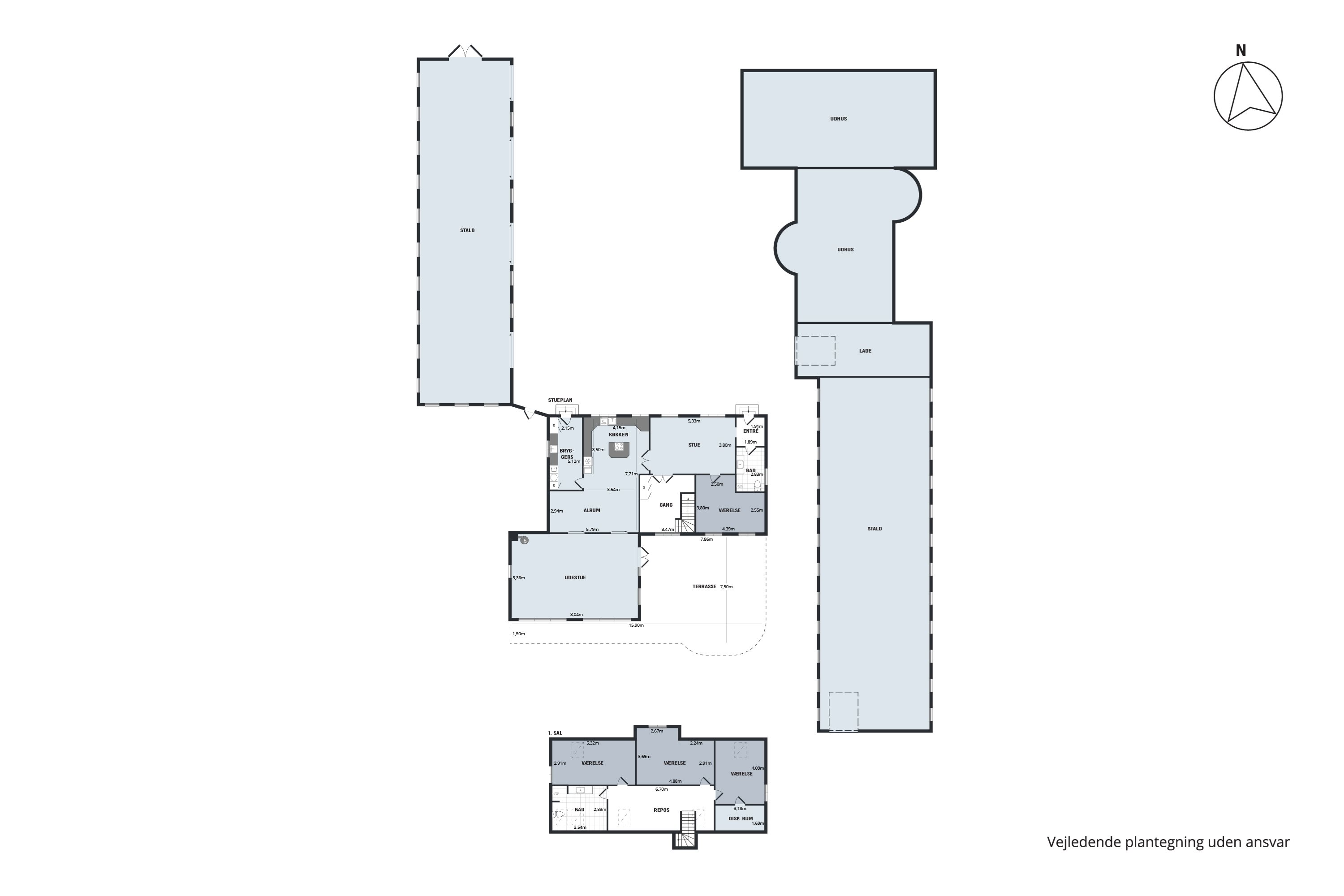 Plantegninger billede af Nødagervej 8, 8560 Kolind