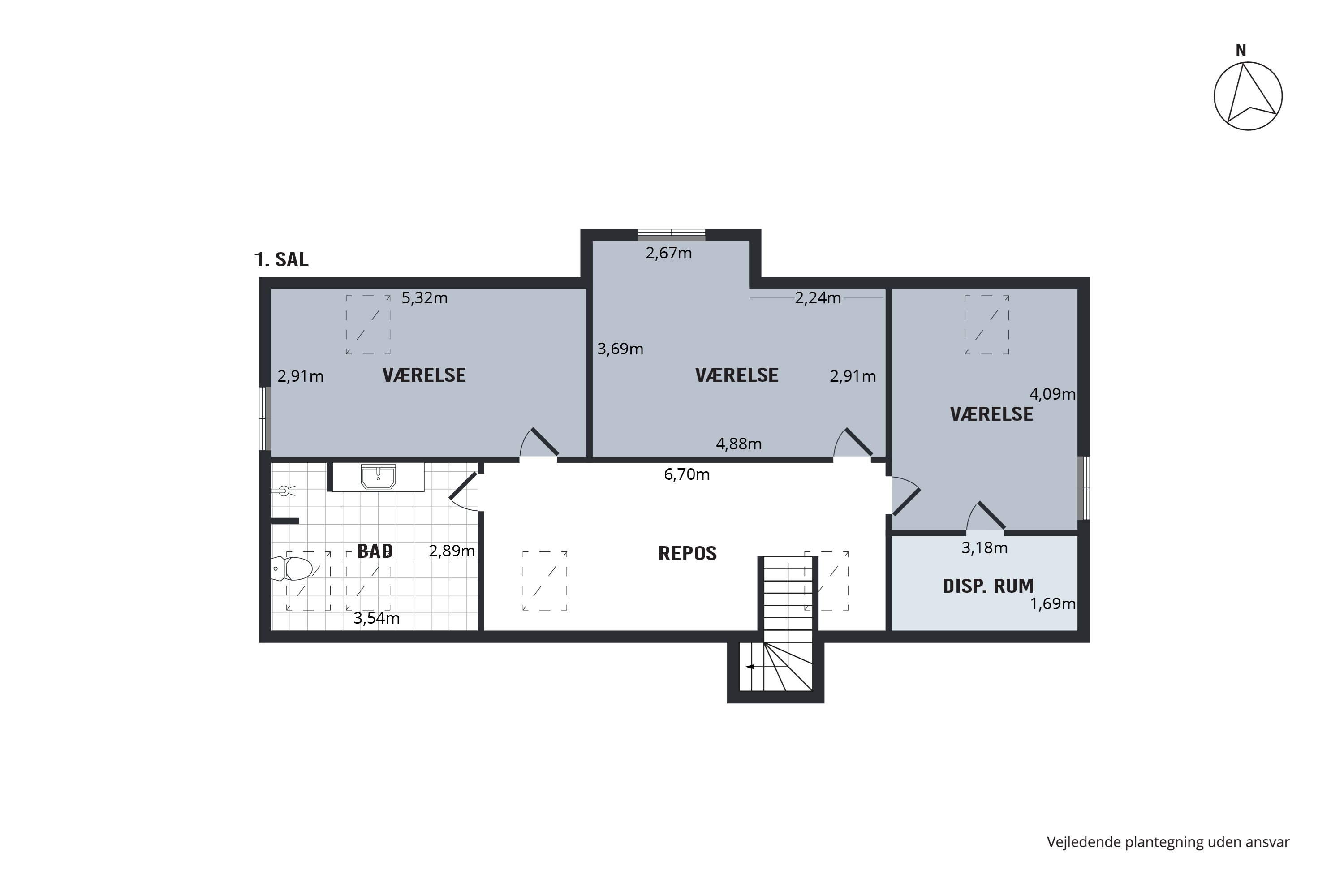 Plantegninger billede af Nødagervej 8, 8560 Kolind