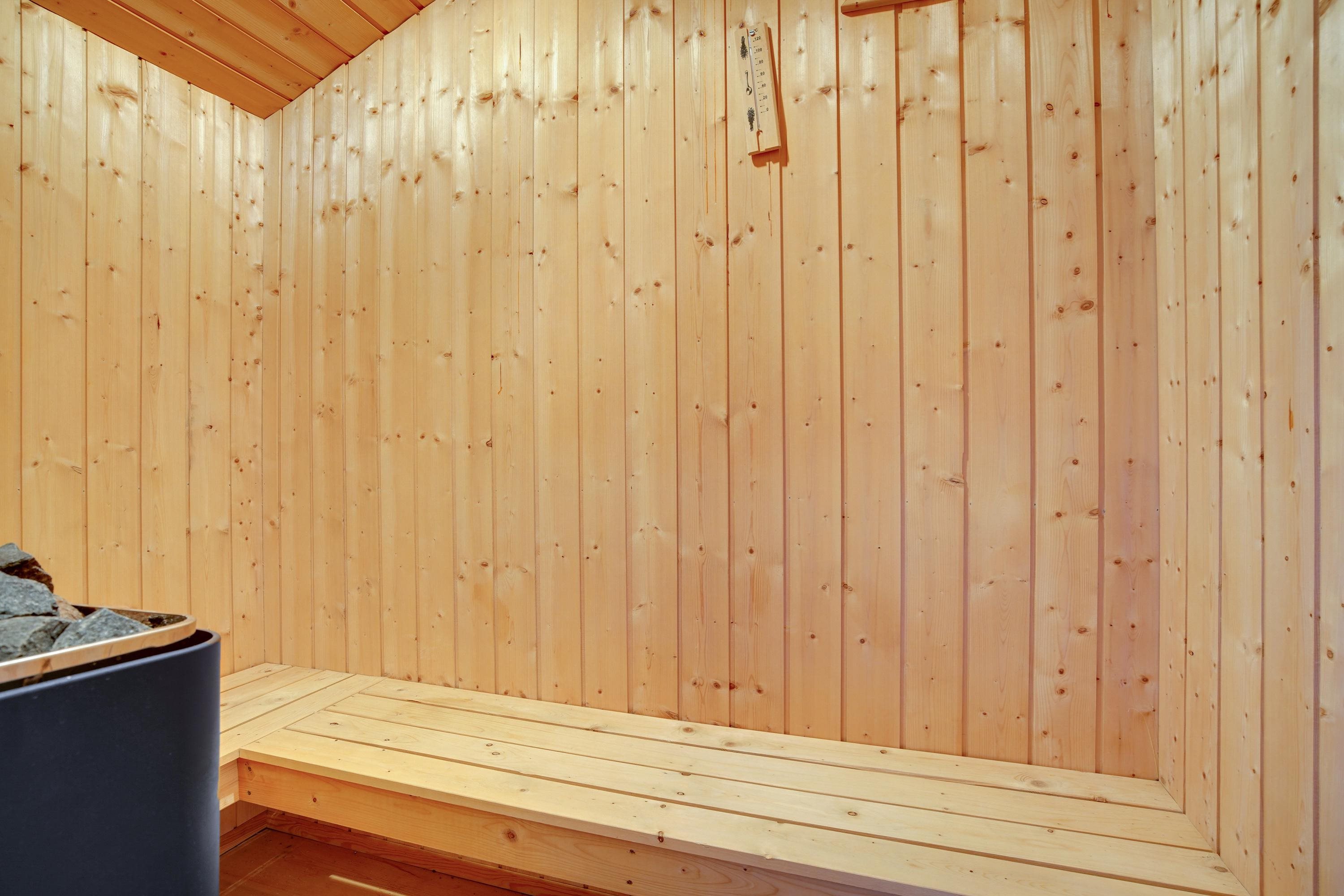 Fremhævet sauna billede i fuldskærmstilstand. Billede af Indemarken 26, Skallerup, 9800 Hjørring