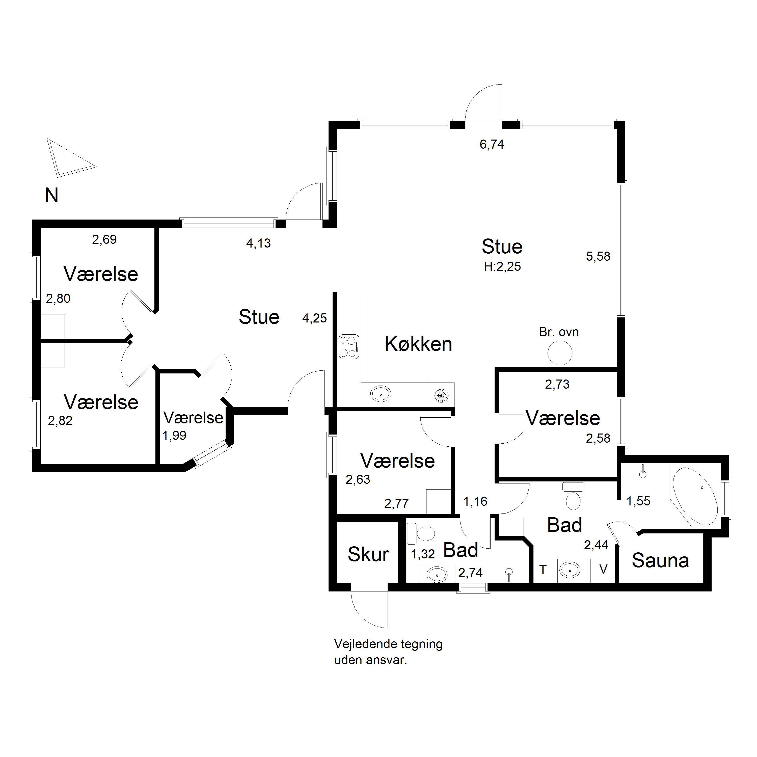 Plantegninger billede af Indemarken 26, Skallerup, 9800 Hjørring