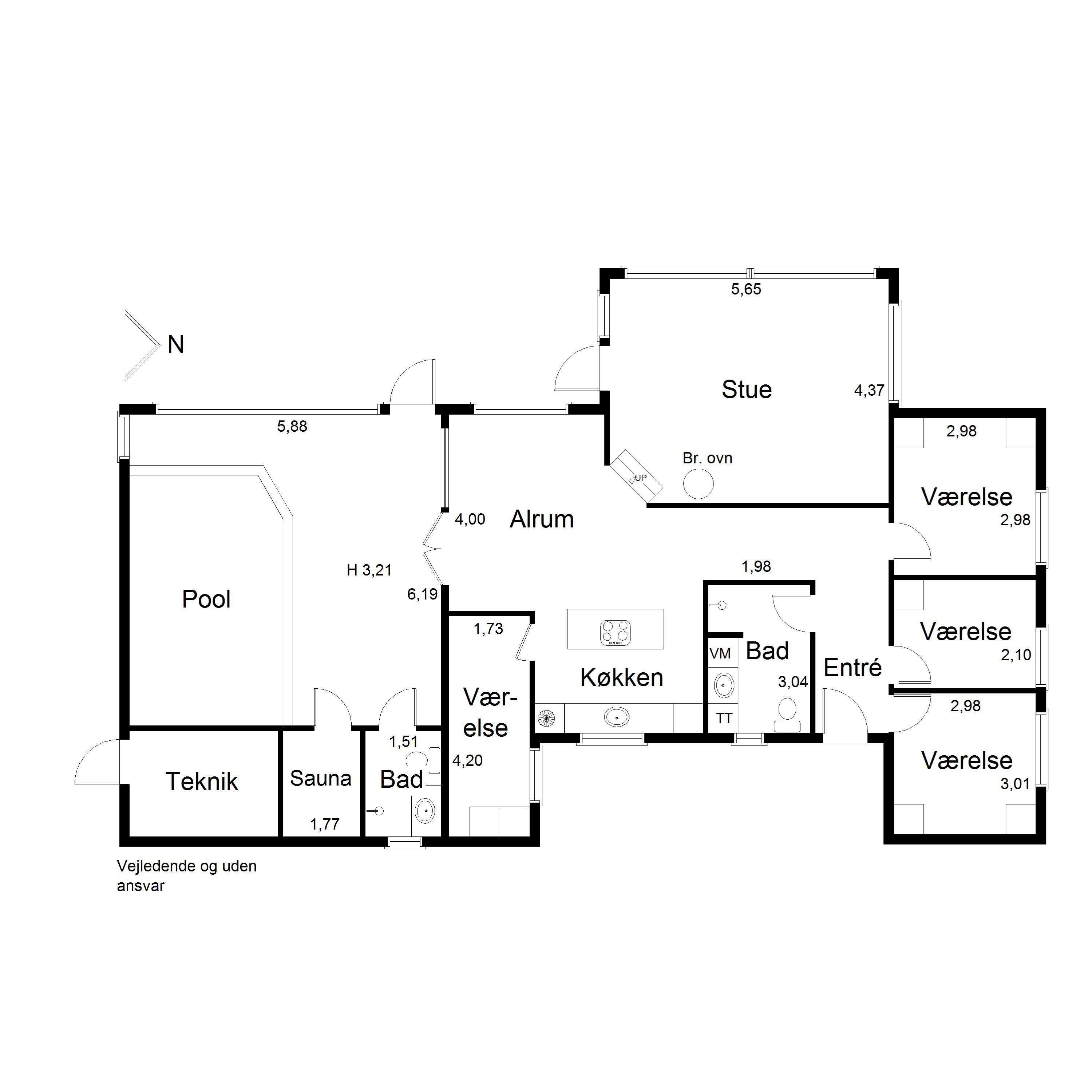 Plantegninger billede af Indemarken 39, Skallerup, 9800 Hjørring